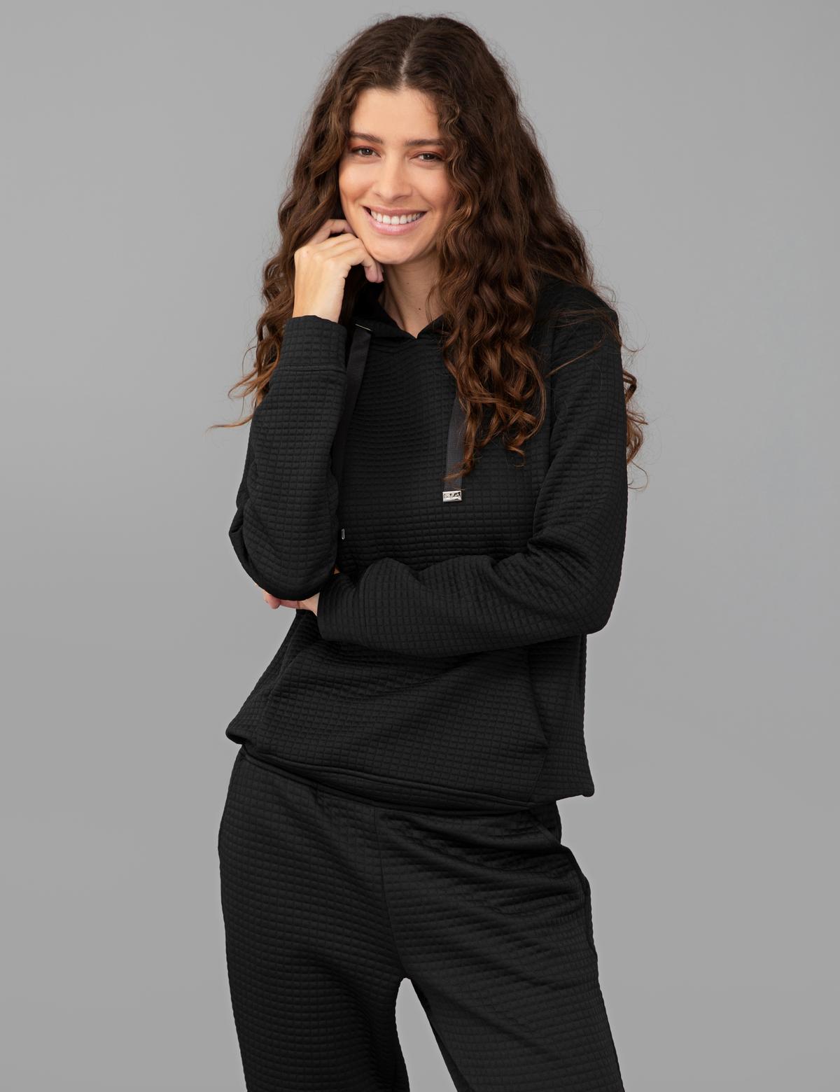 Siyah Regular Fit Sweatshirt