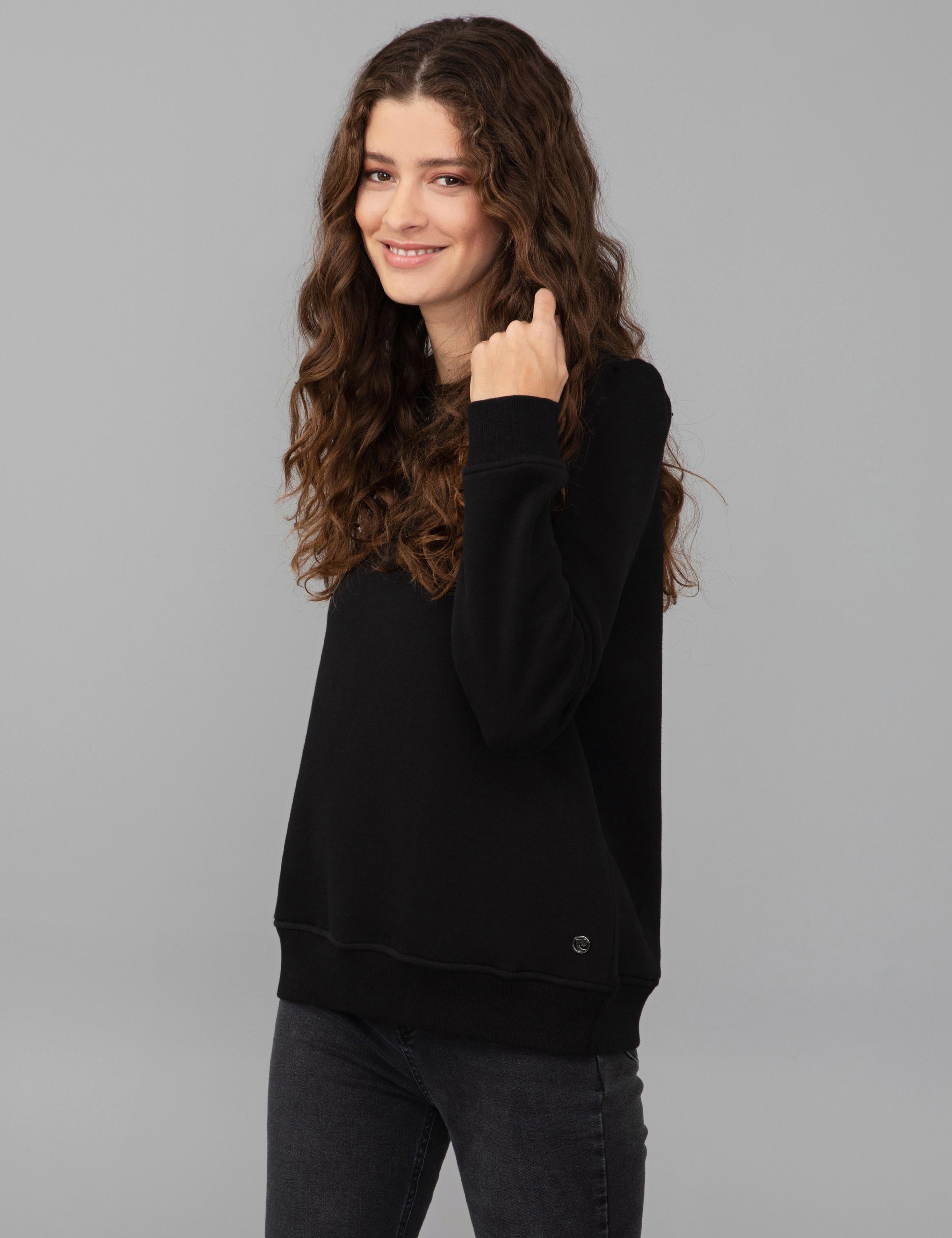 Siyah Regular Fit Sweatshirt