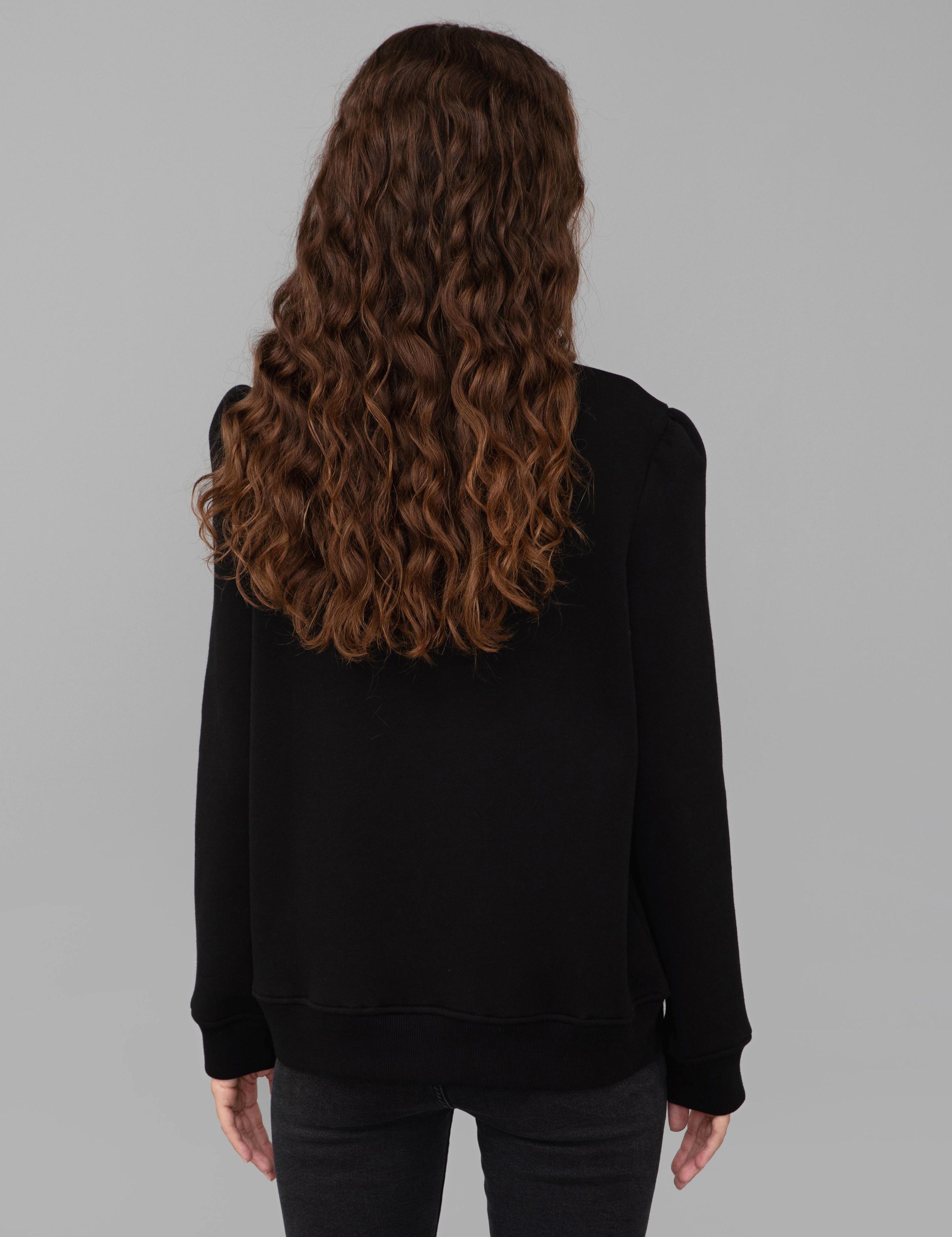 Siyah Regular Fit Sweatshirt