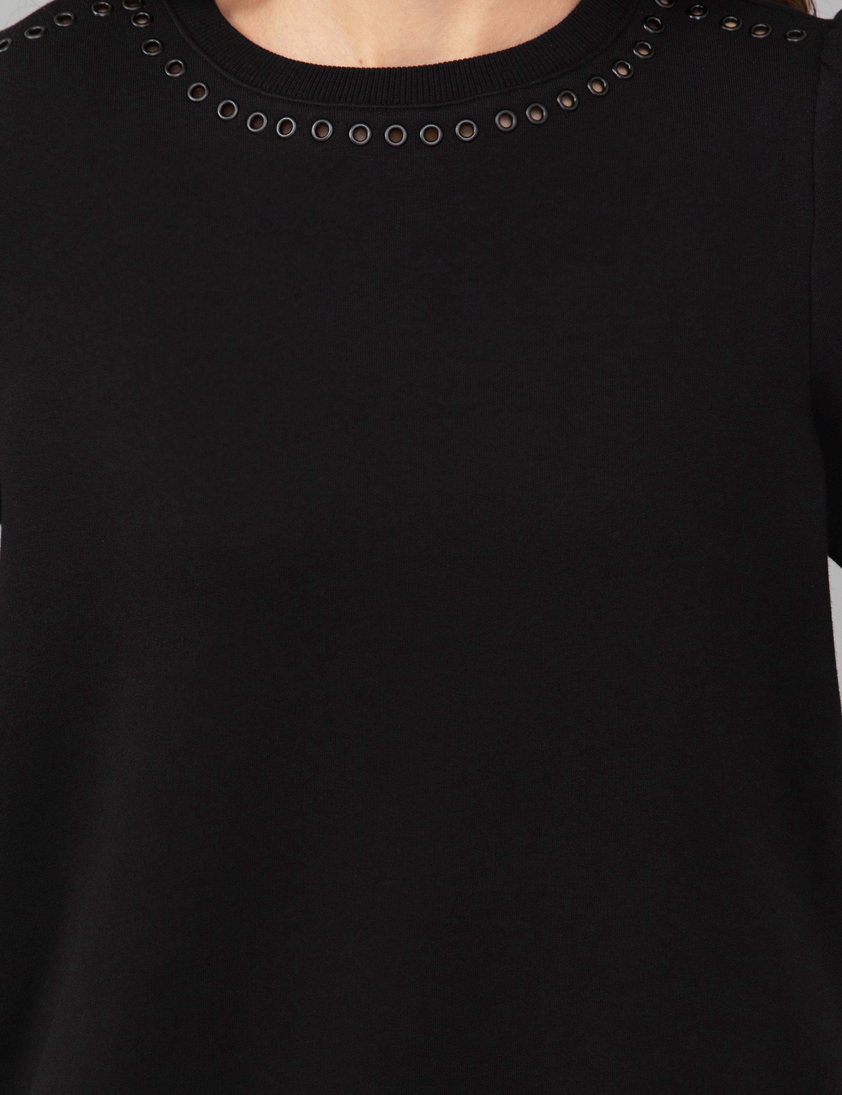 Siyah Regular Fit Sweatshirt