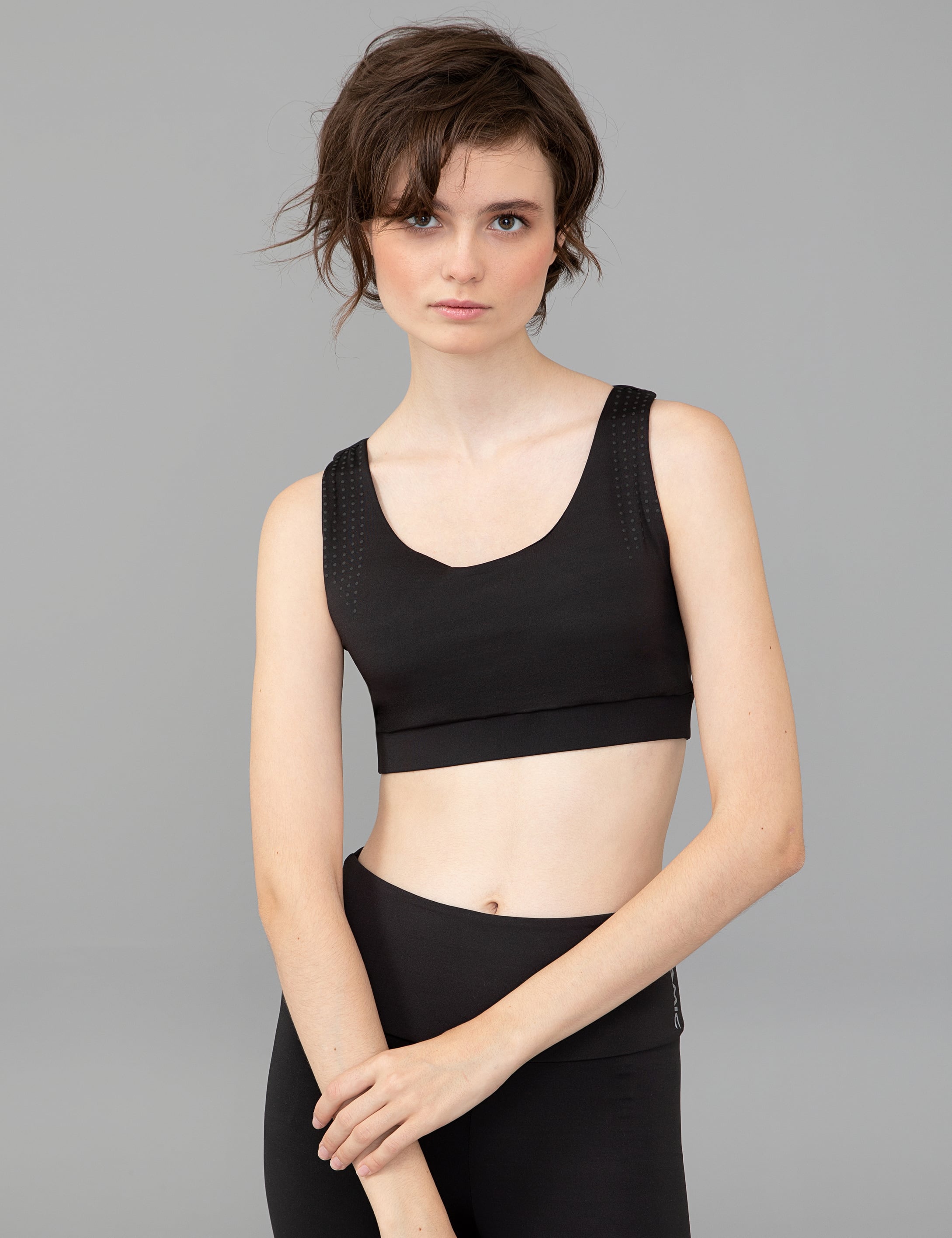 Siyah Crop Top Bustiyer