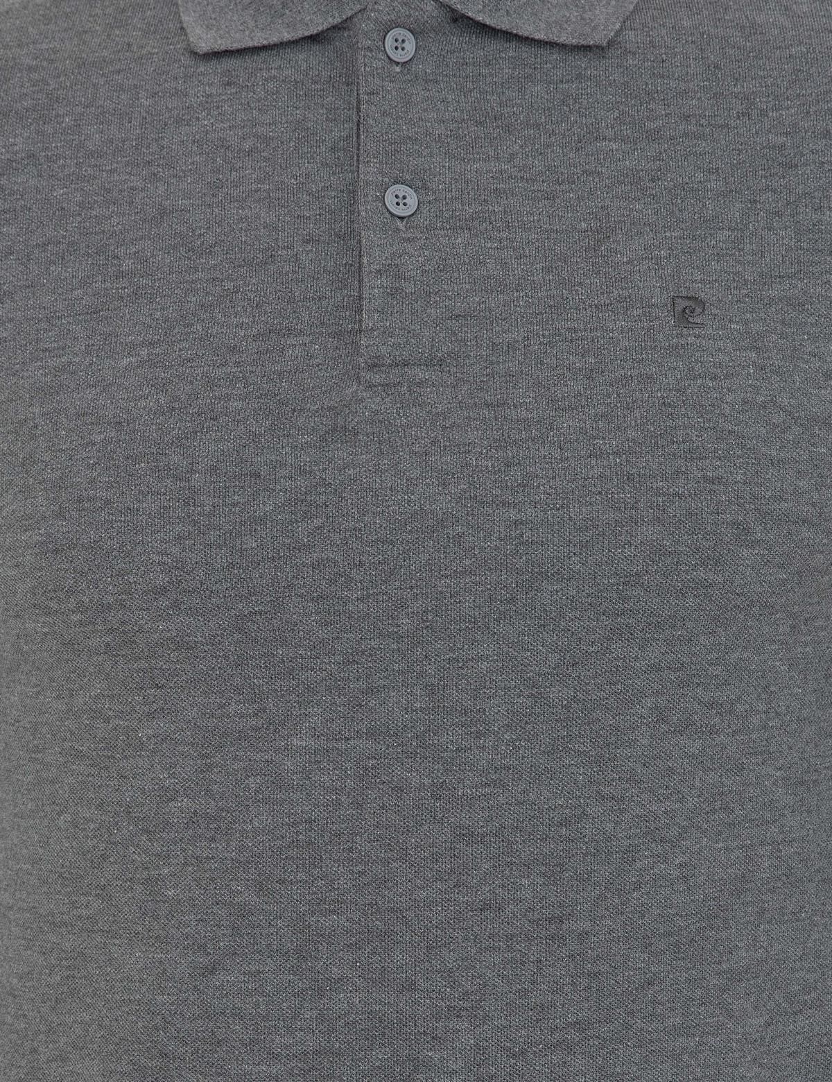 Gri Melanj Slim Fit Polo Yaka Sweatshirt - 50247253039