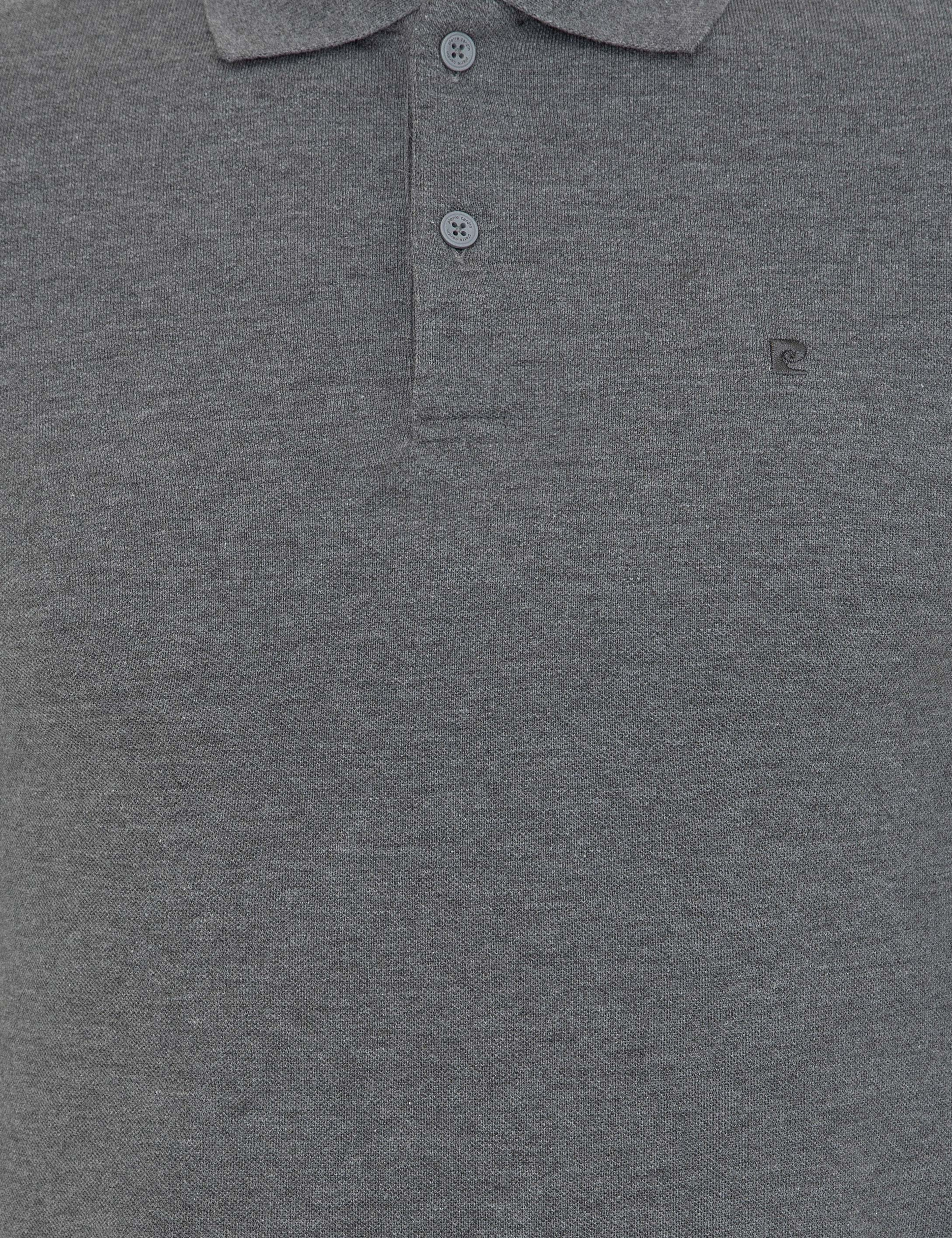 Gri Melanj Slim Fit Polo Yaka Sweatshirt