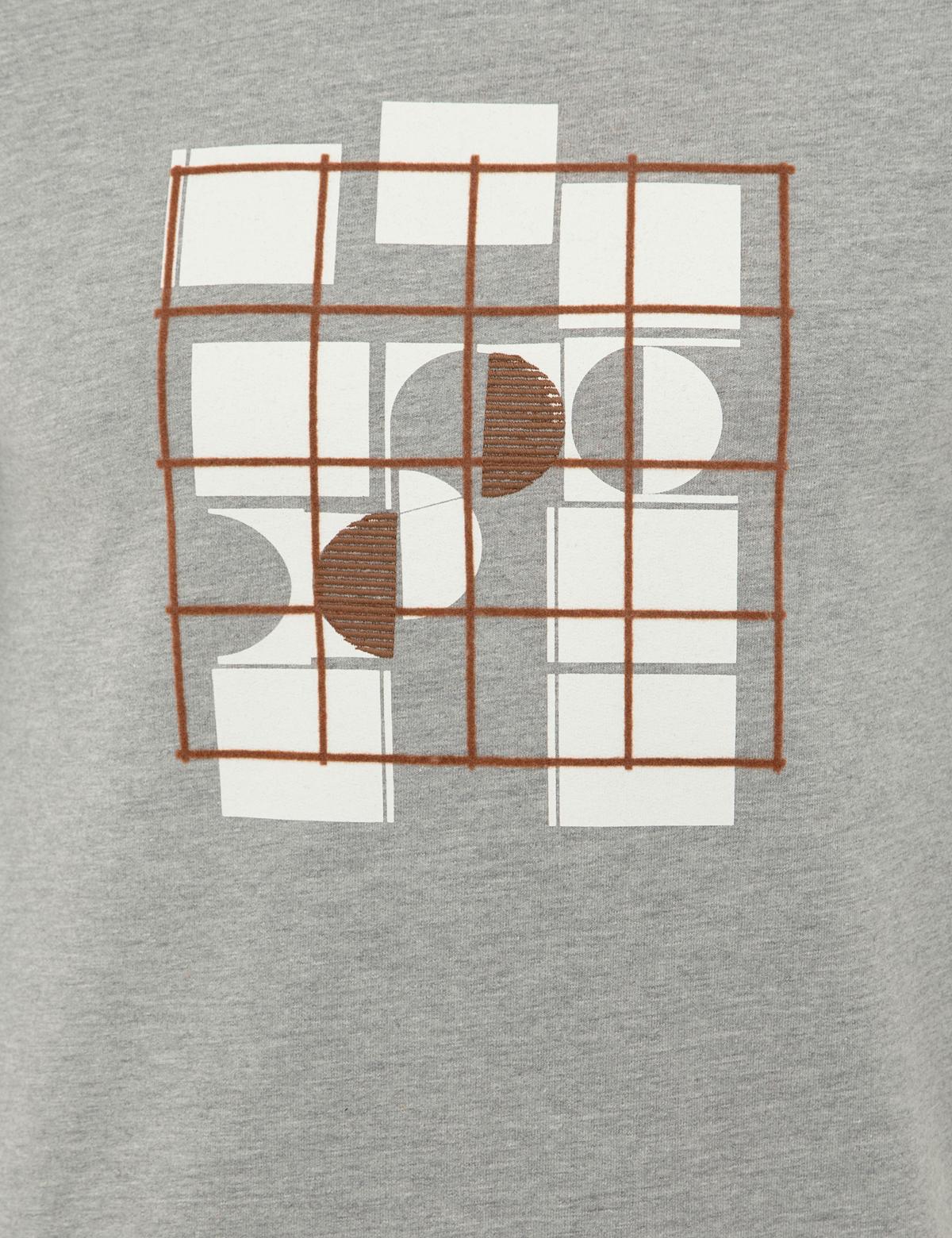 Açık Gri Melanj Sweatshirt - 50240121037