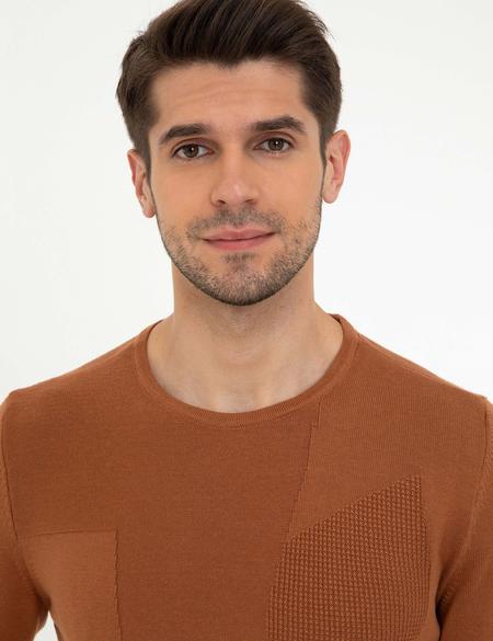 Tarçın Slim Fit Bisiklet Yaka Triko Kazak - 50240612033