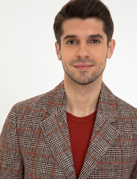 Antrasit Ex. Slim Fit Kaşe Kaban - 50240067006