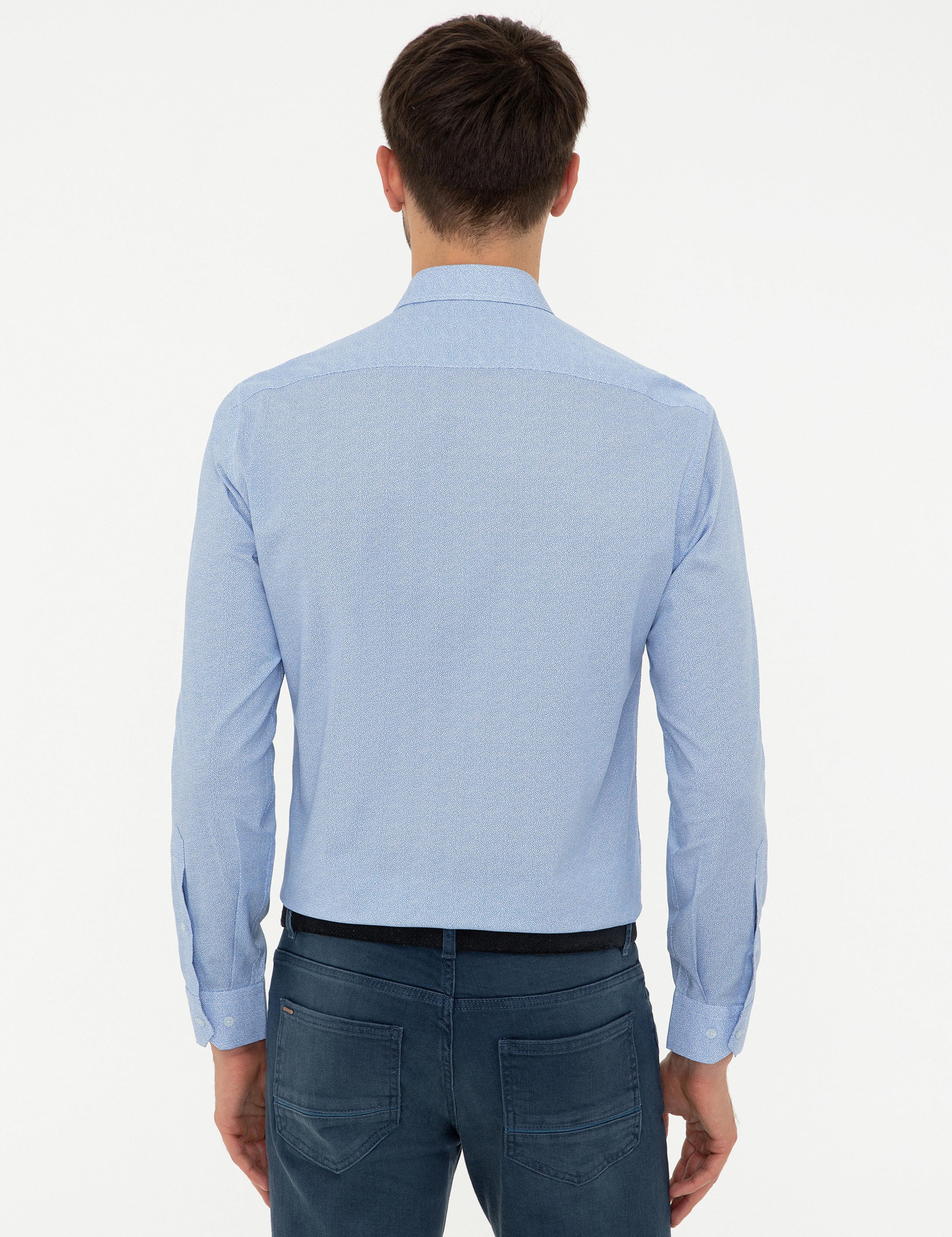 Mavi Slim Fit Gömlek