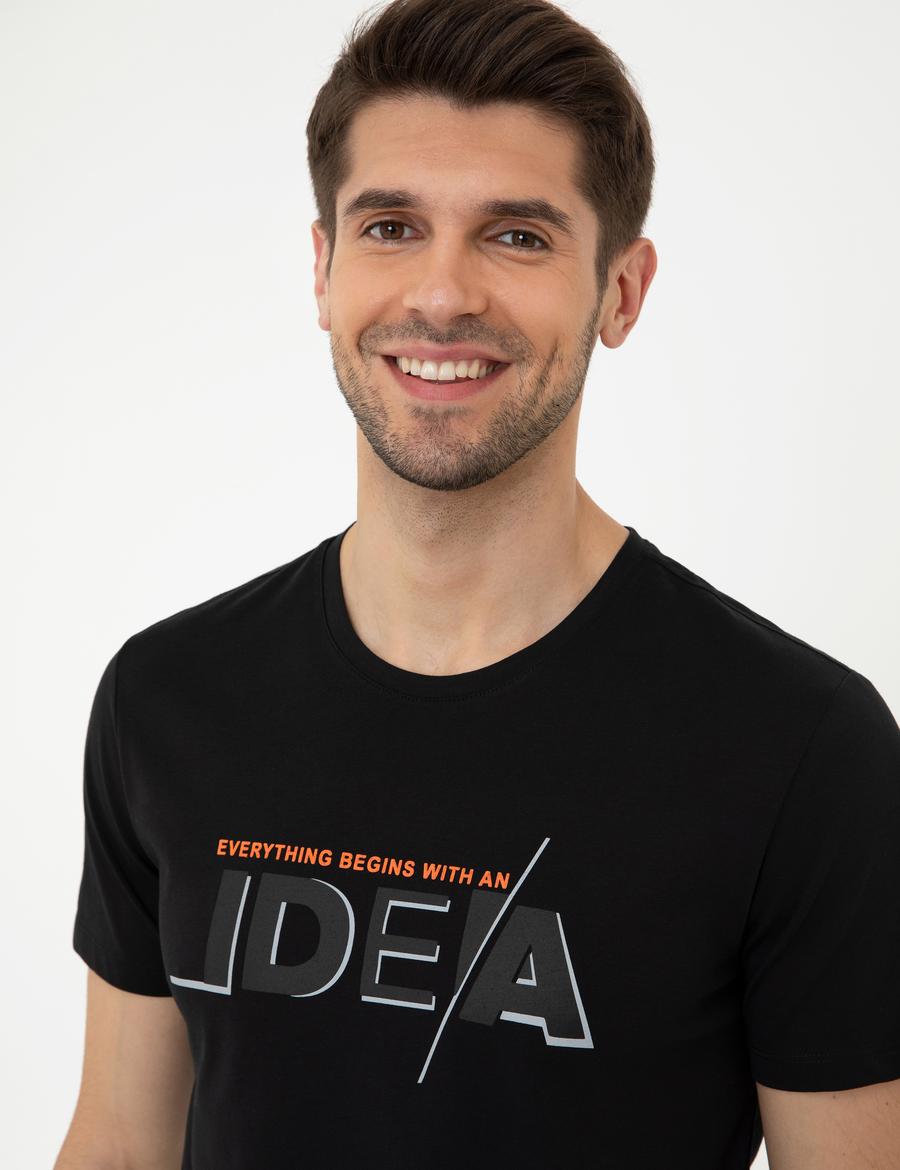 Siyah Slim Fit Tişört