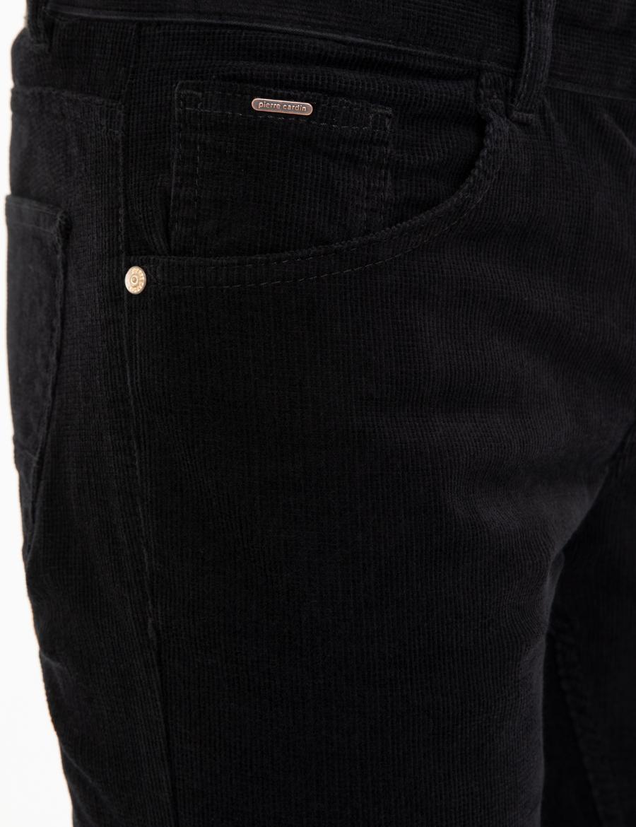 Siyah Slim Fit Kanvas Pantolon