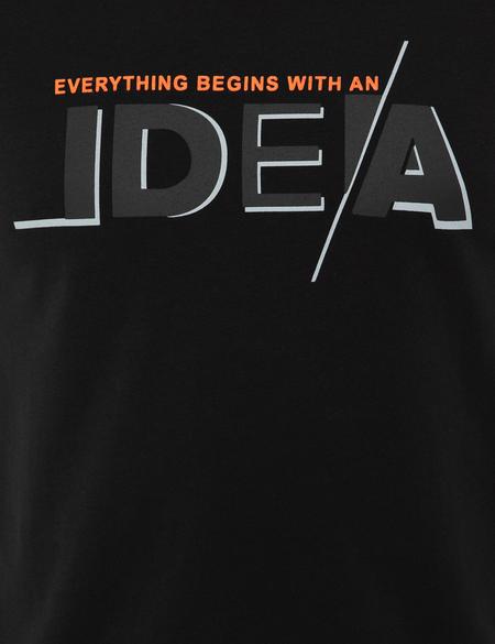 Siyah Slim Fit Tişört - 50241366028