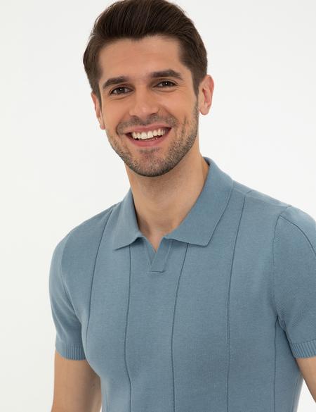 Mavi Slim Fit Bisiklet Yaka Triko Tişört - 50241458018