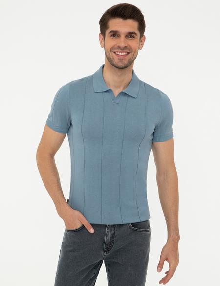 Mavi Slim Fit Bisiklet Yaka Triko Tişört - 50241458018