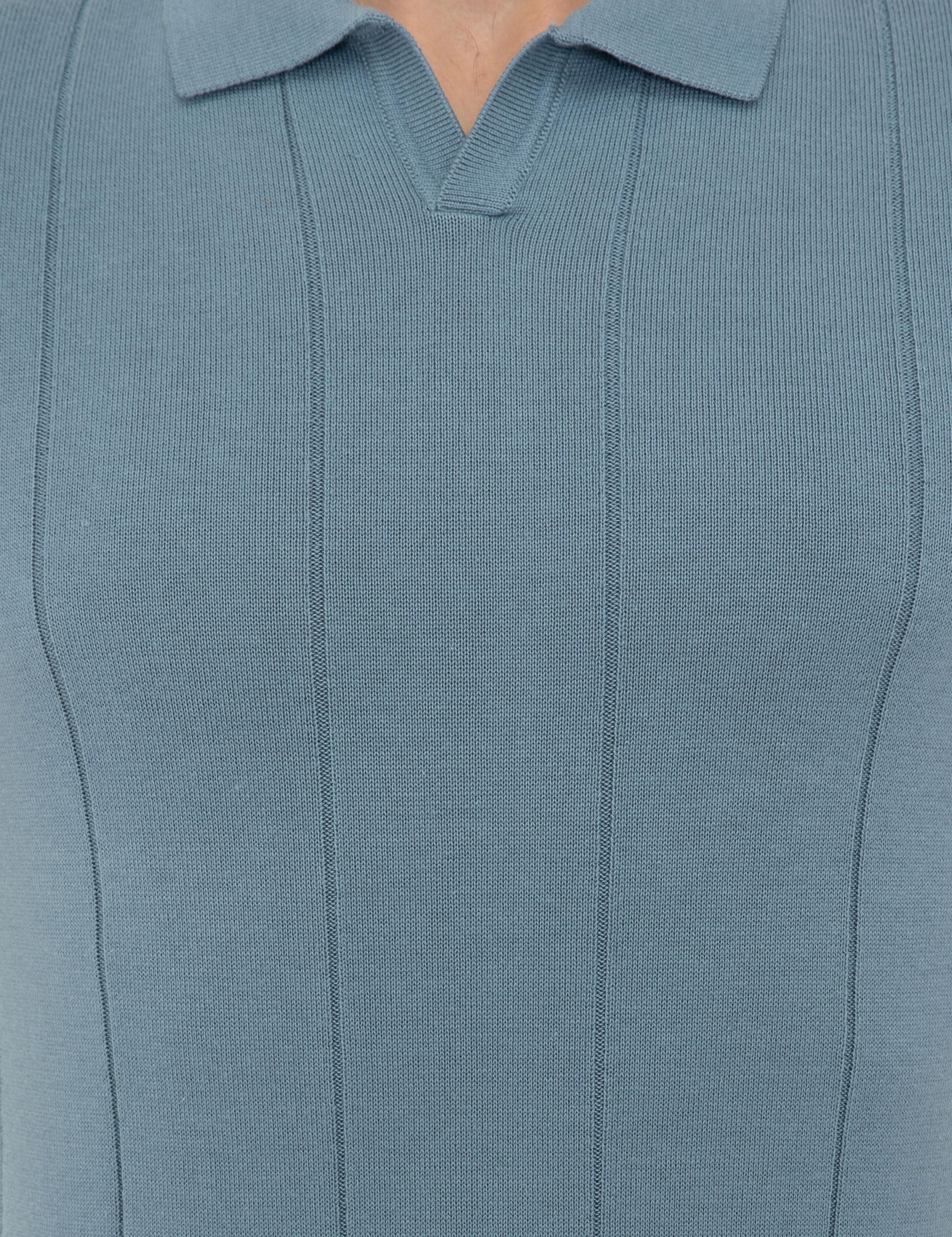 Mavi Slim Fit Bisiklet Yaka Triko Tişört