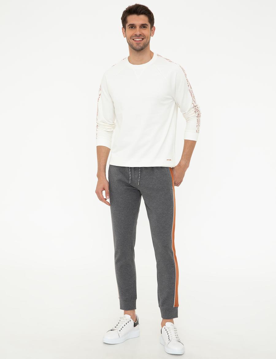 Gri Melanj Ex. Slim Fit Eşofman Altı