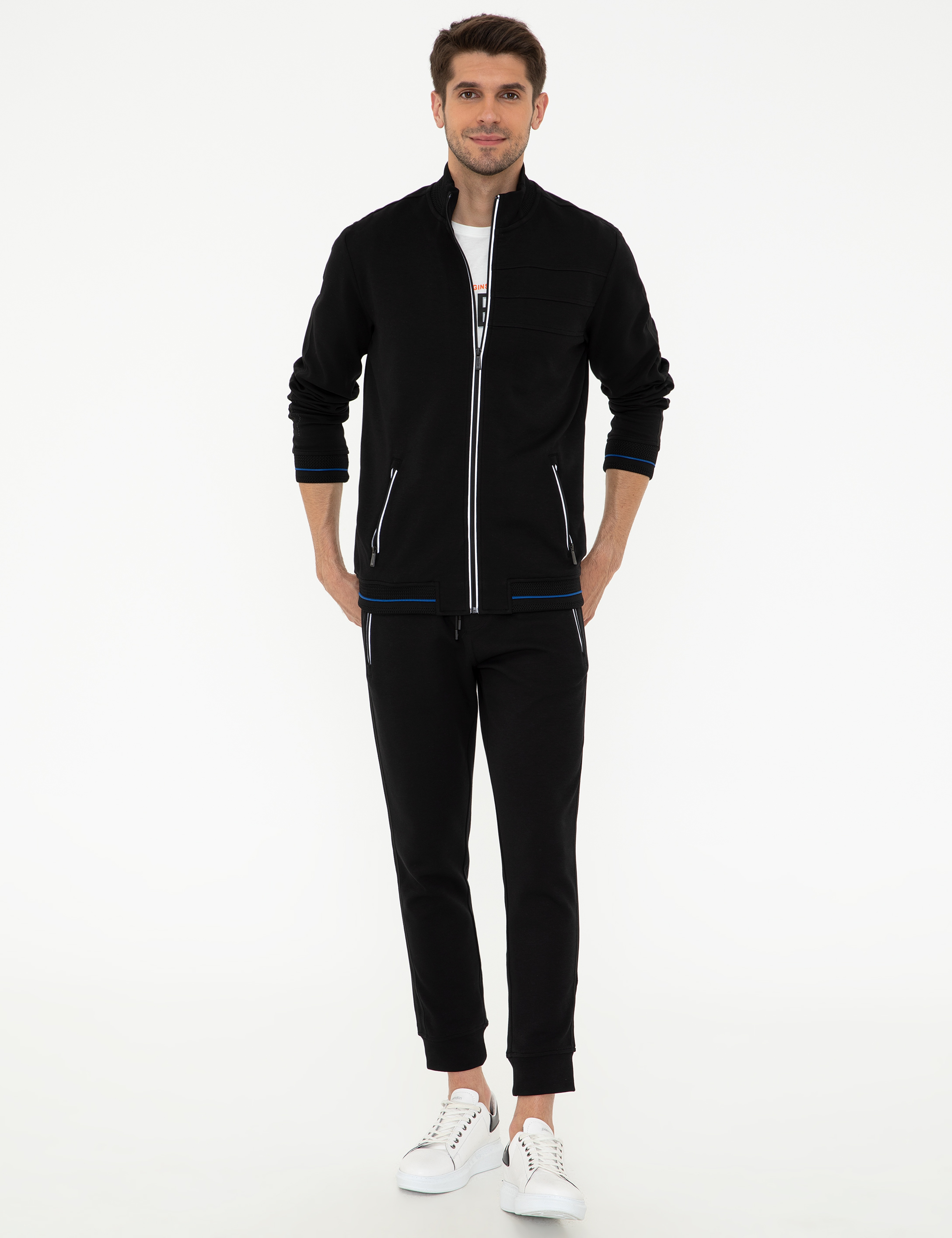 Siyah Ex. Slim Fit Eşofman Altı - Image 1