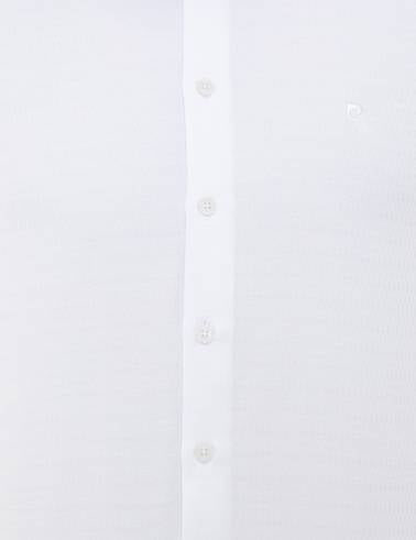 Beyaz Slim Fit Uzun Kollu Gömlek
