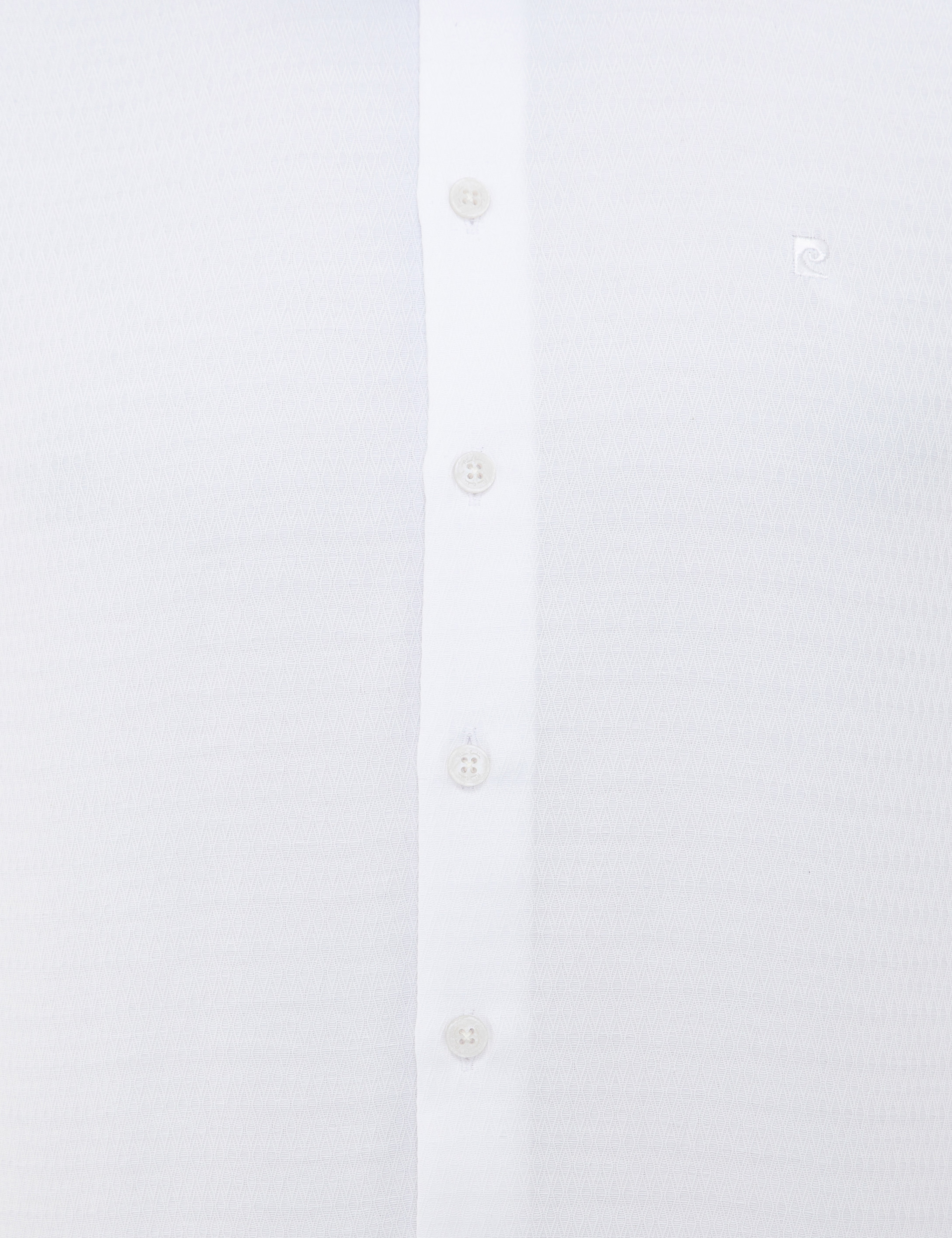 Beyaz Slim Fit Uzun Kollu Gömlek - Image 5