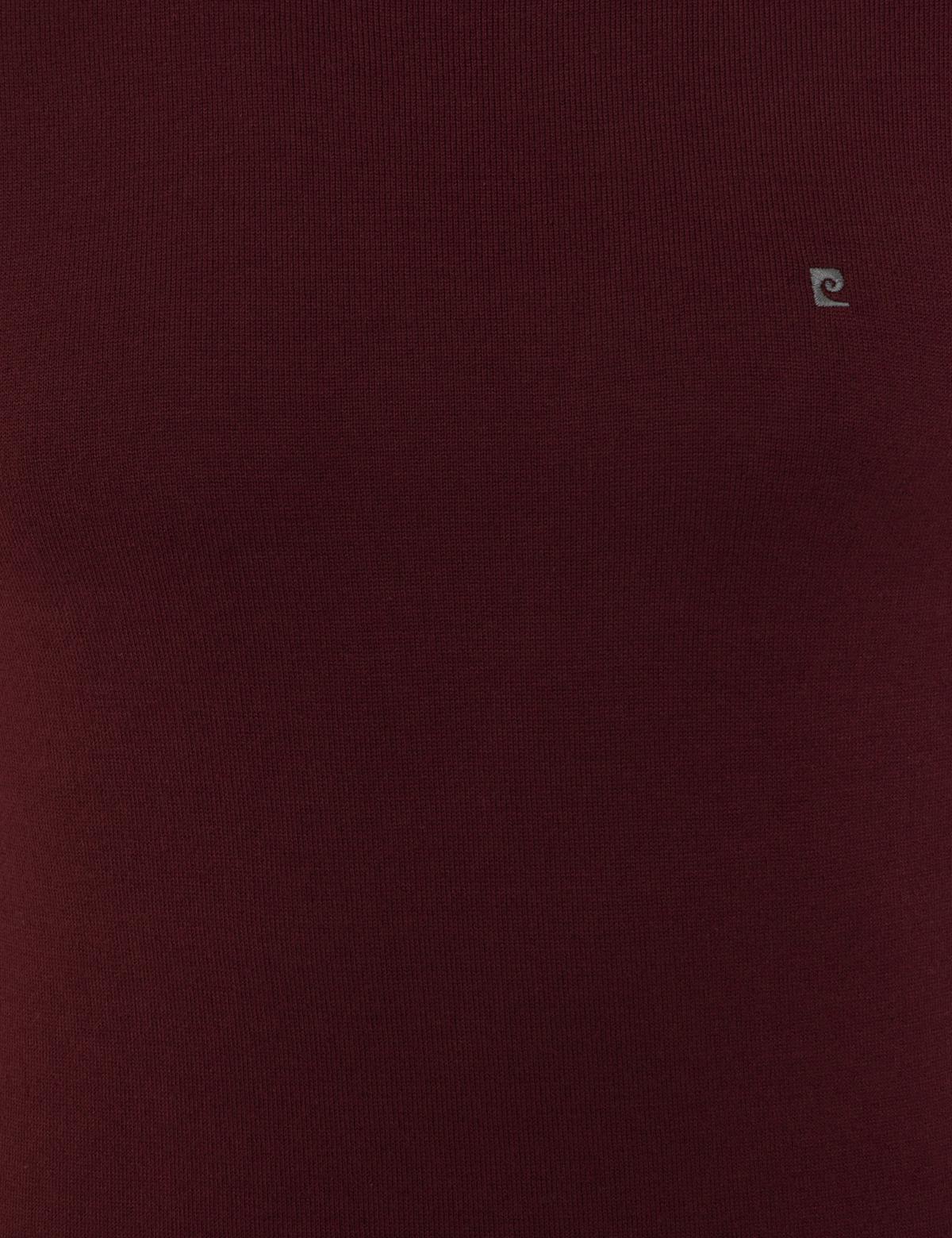 Bordo Slim Fit Bisiklet Yaka Basic Triko Kazak - 50248582018