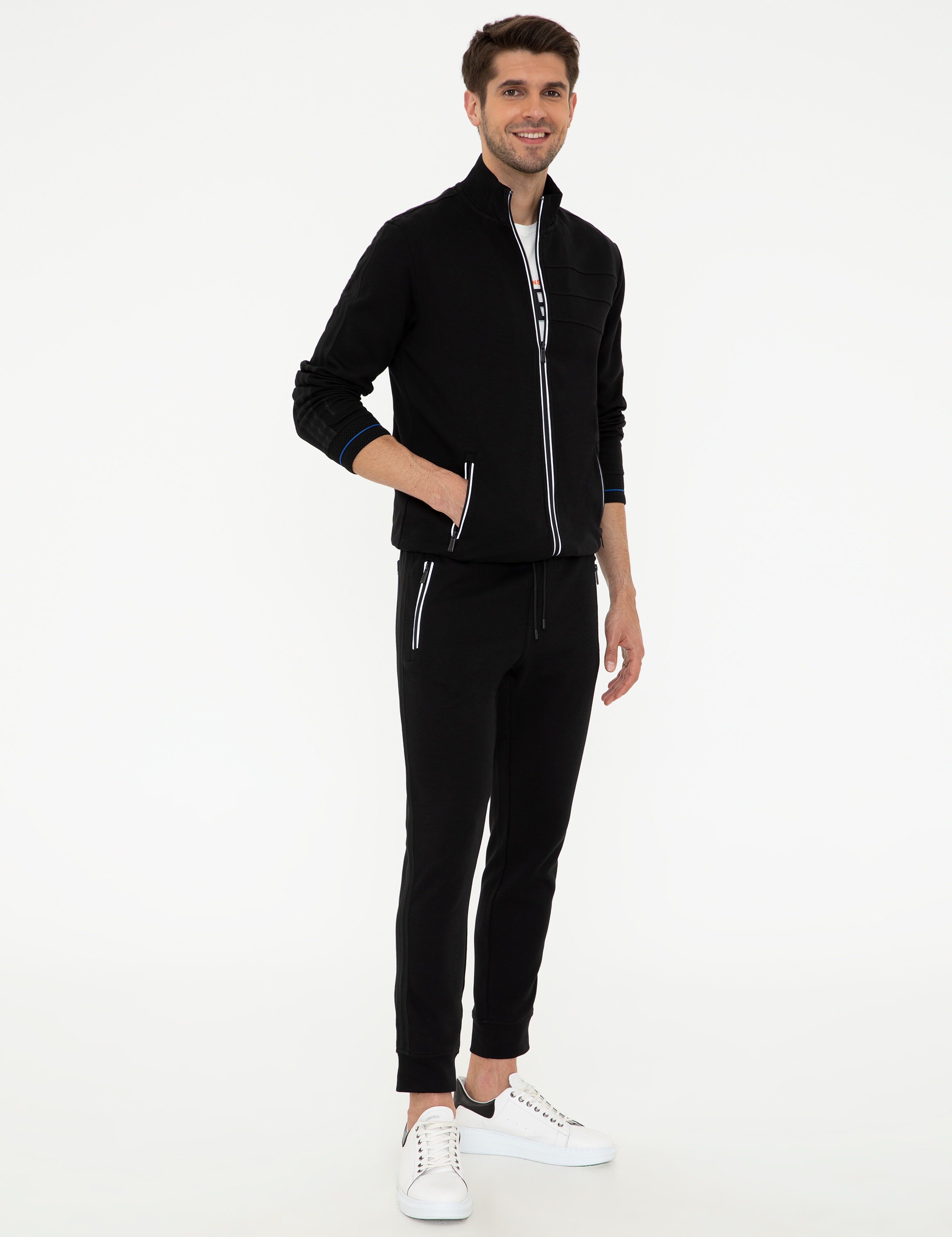 Siyah Ex. Slim Fit Eşofman Altı - Image 3