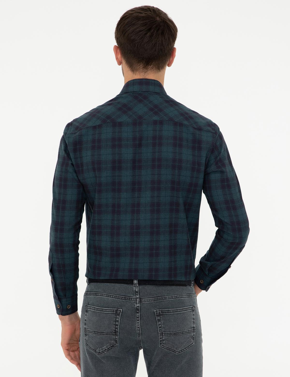 Petrol Regular Fit Uzun Kollu Gömlek - 50241493009