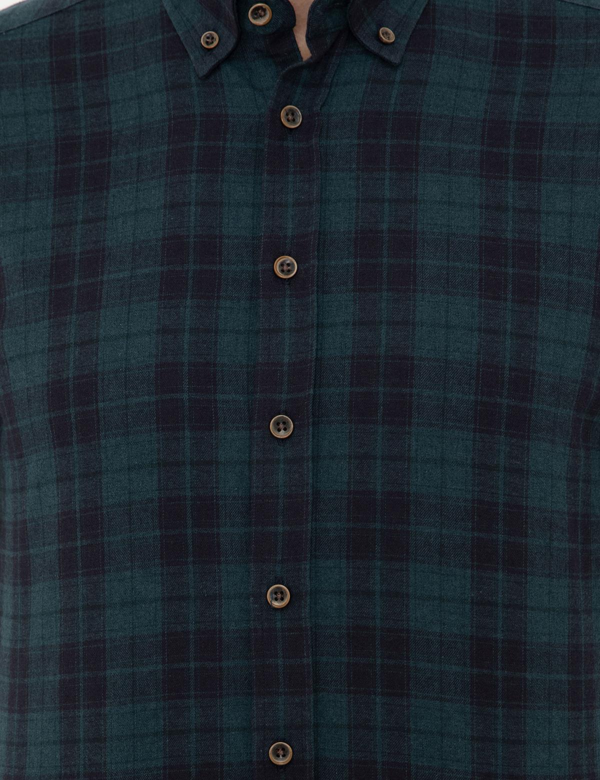 Petrol Regular Fit Uzun Kollu Gömlek - 50241493009