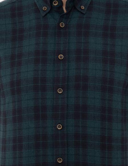 Petrol Regular Fit Uzun Kollu Gömlek - 50241493009