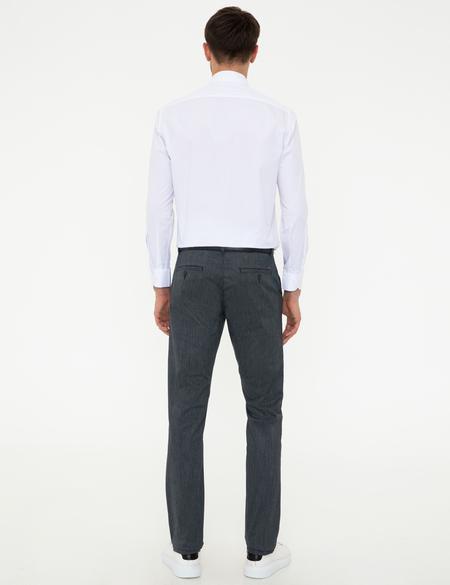 Lacivert Regular Fit Kanvas Pantolon - 50246069114