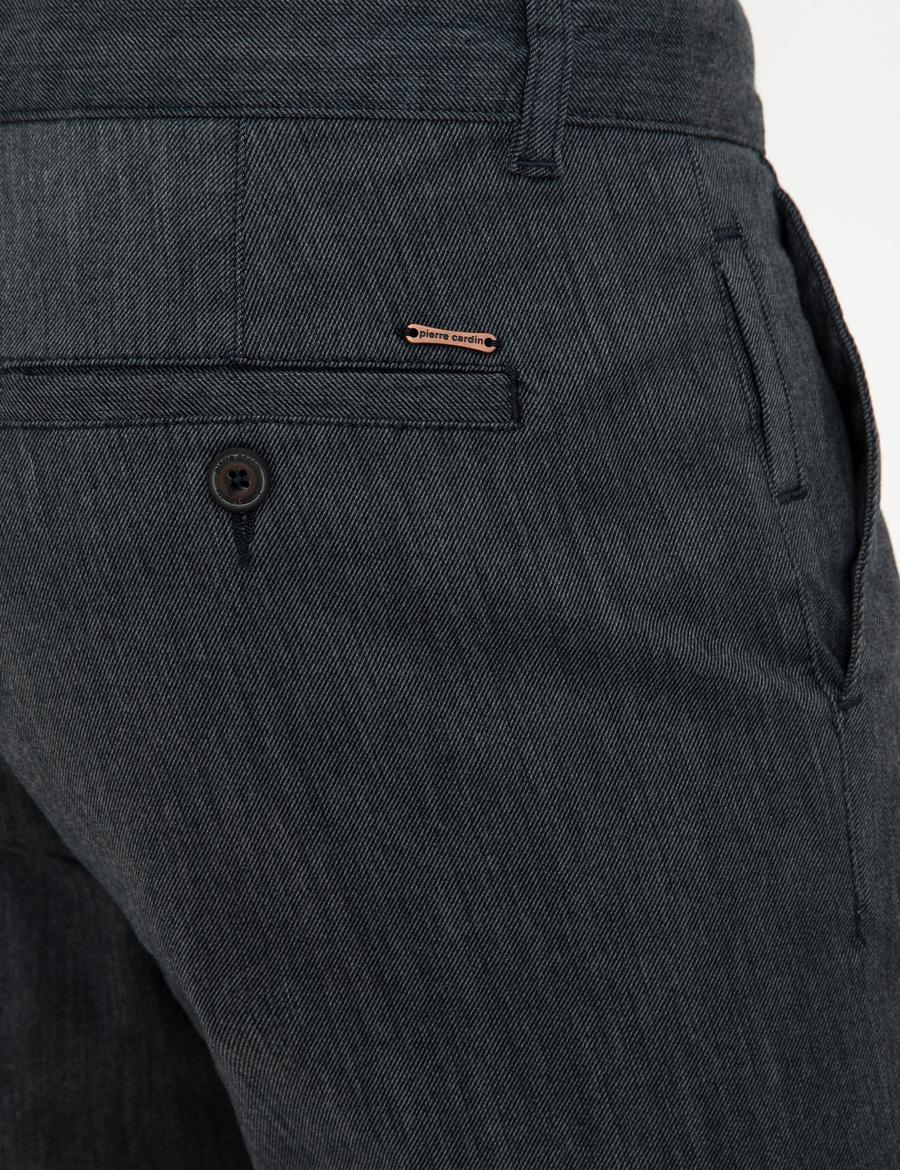 Lacivert Regular Fit Kanvas Pantolon