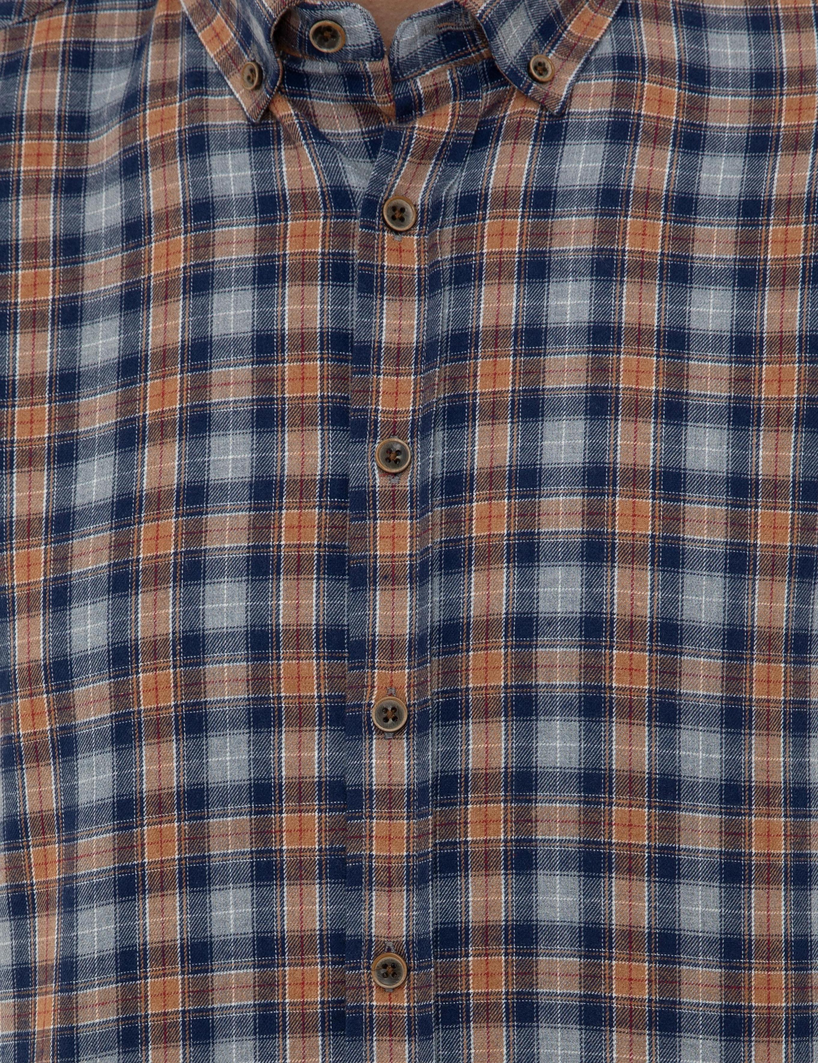 Kahverengi Regular Fit Uzun Kollu Gömlek