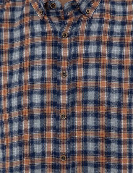 Kahverengi Regular Fit Uzun Kollu Gömlek - 50238780007