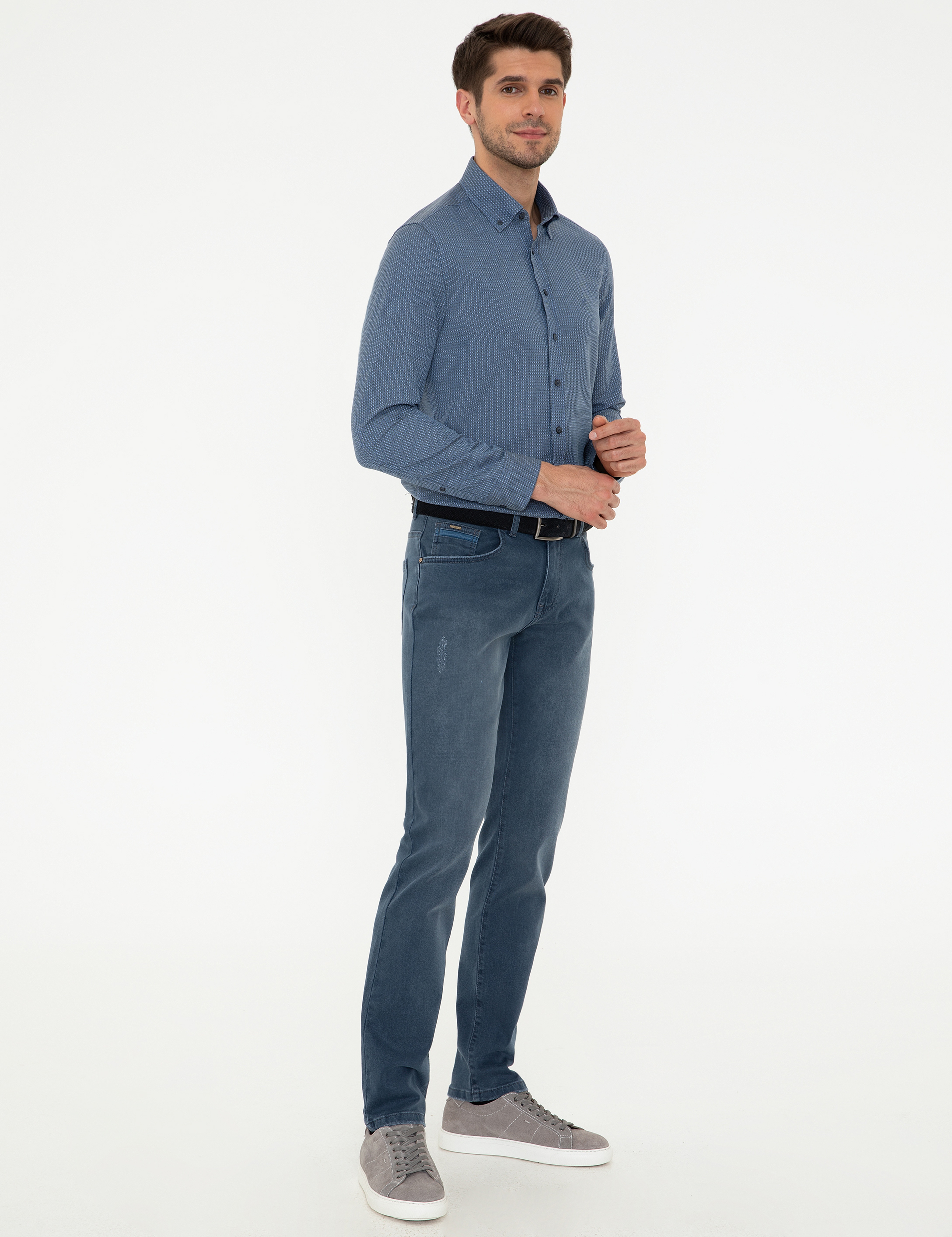 Saks Straight Fit Jean Pantolon - Image 3