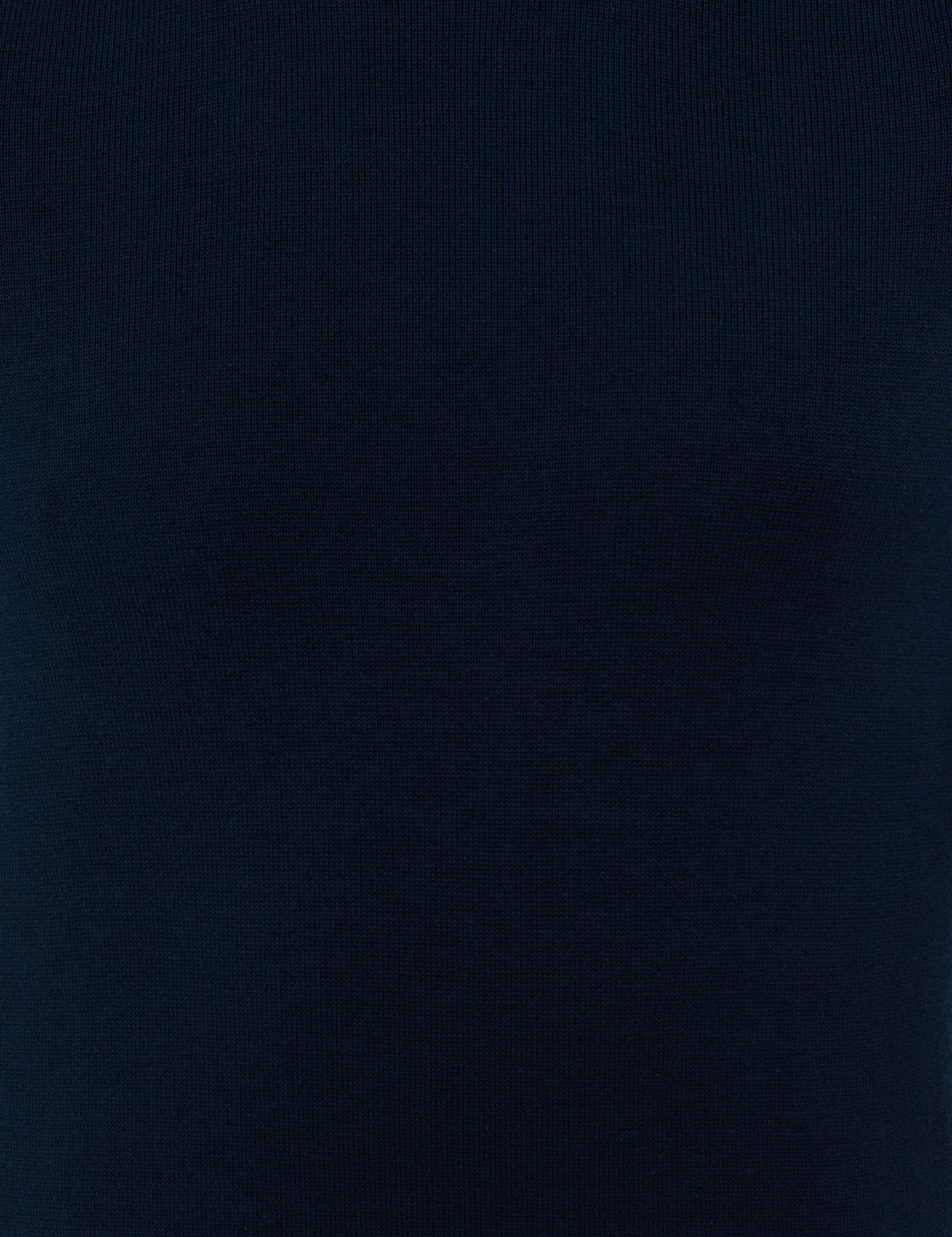 Lacivert Slim Fit Bisiklet Yaka Triko Kazak