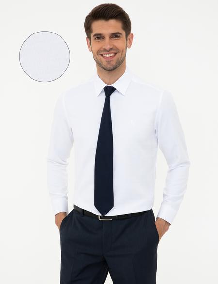 Beyaz Slim Fit Uzun Kollu Gömlek - 50241509003