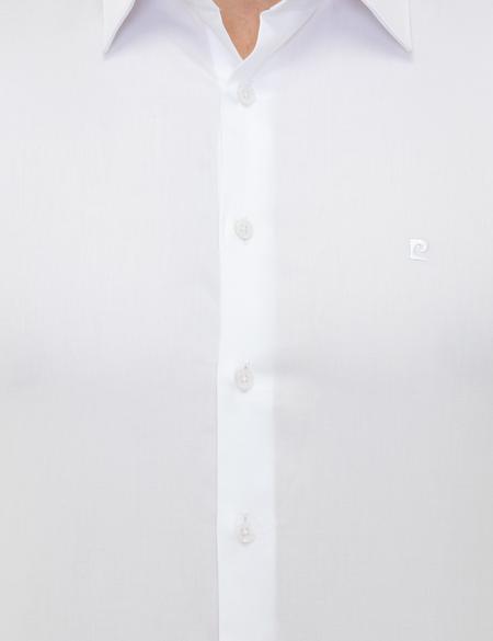 Beyaz Slim Fit Uzun Kollu Klasik Gömlek - 50243307007
