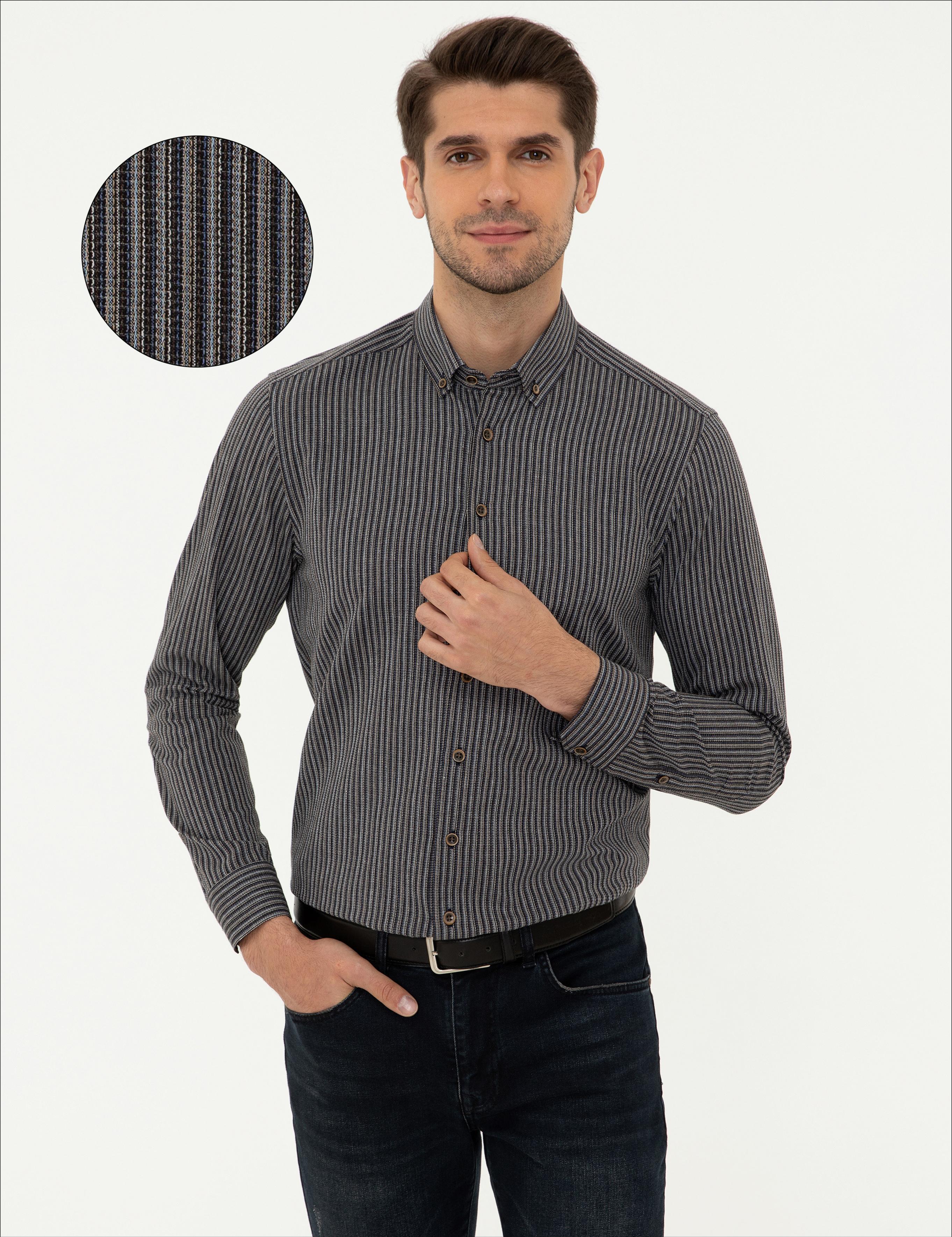 Mavi Regular Fit Uzun Kollu Gömlek