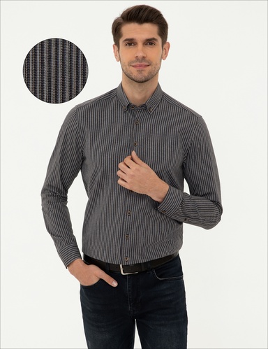 Mavi Regular Fit Uzun Kollu Gömlek