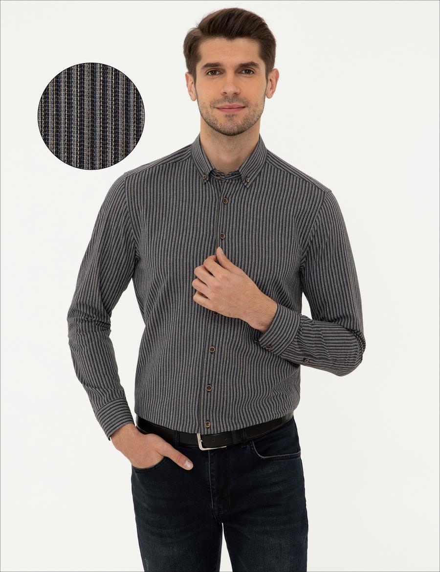 Mavi Regular Fit Uzun Kollu Gömlek