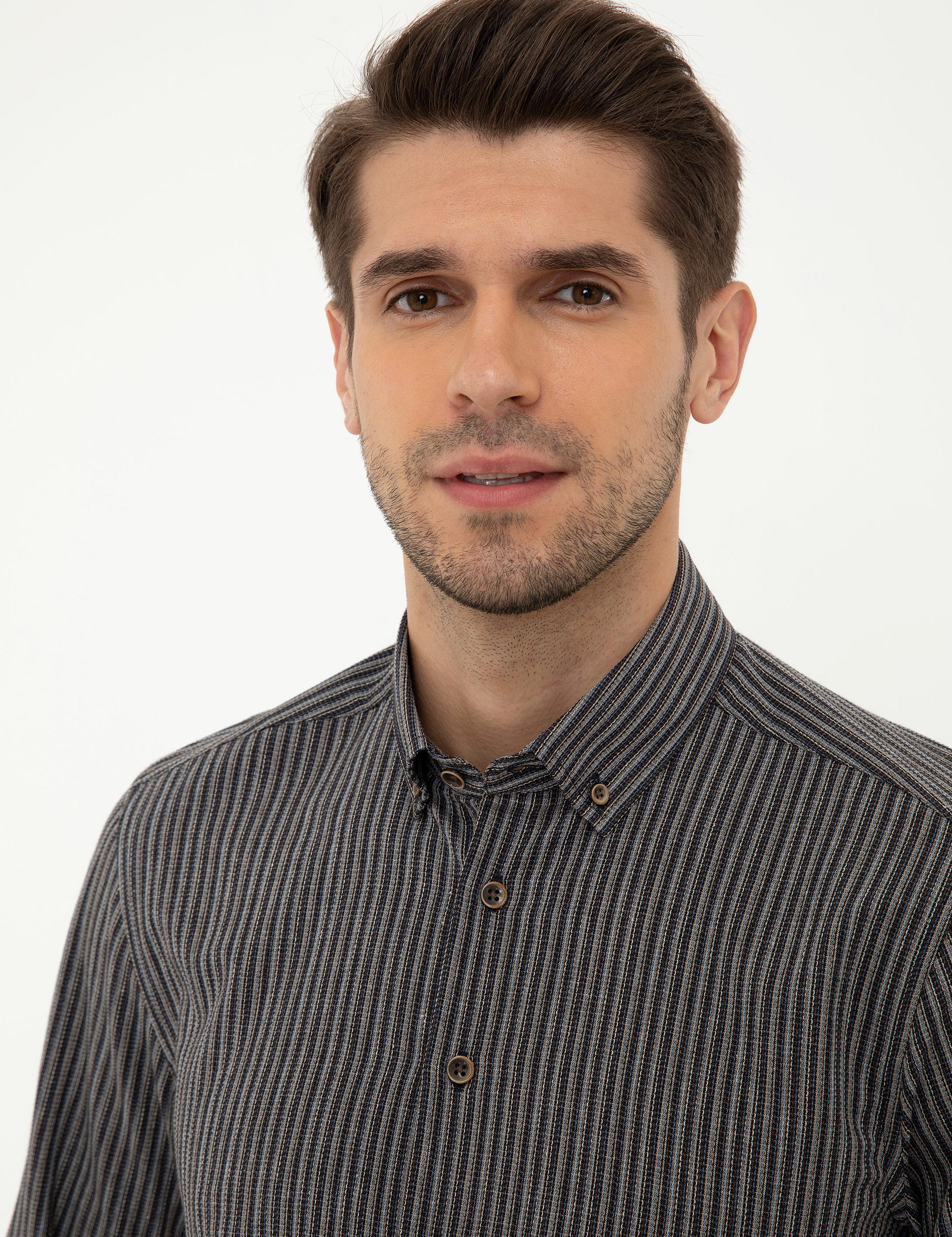 Mavi Regular Fit Uzun Kollu Gömlek