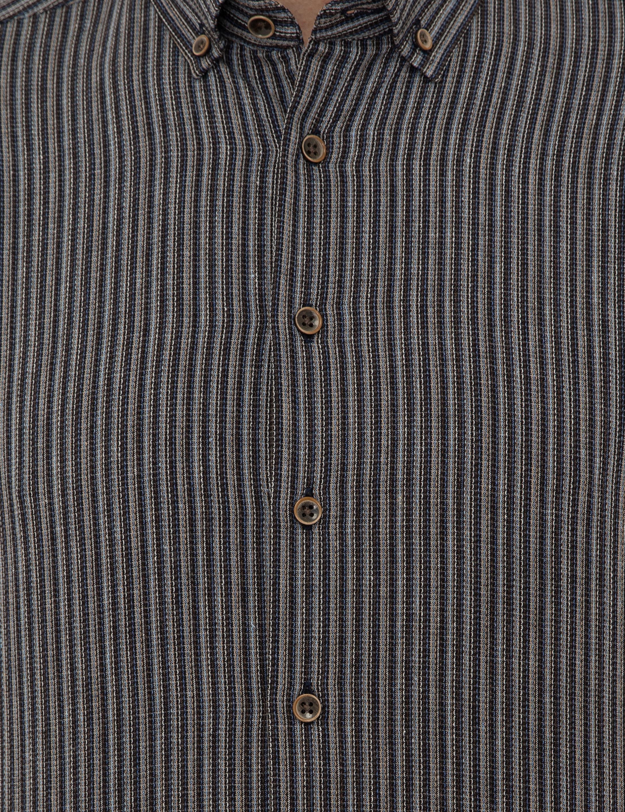 Mavi Regular Fit Uzun Kollu Gömlek - Image 5