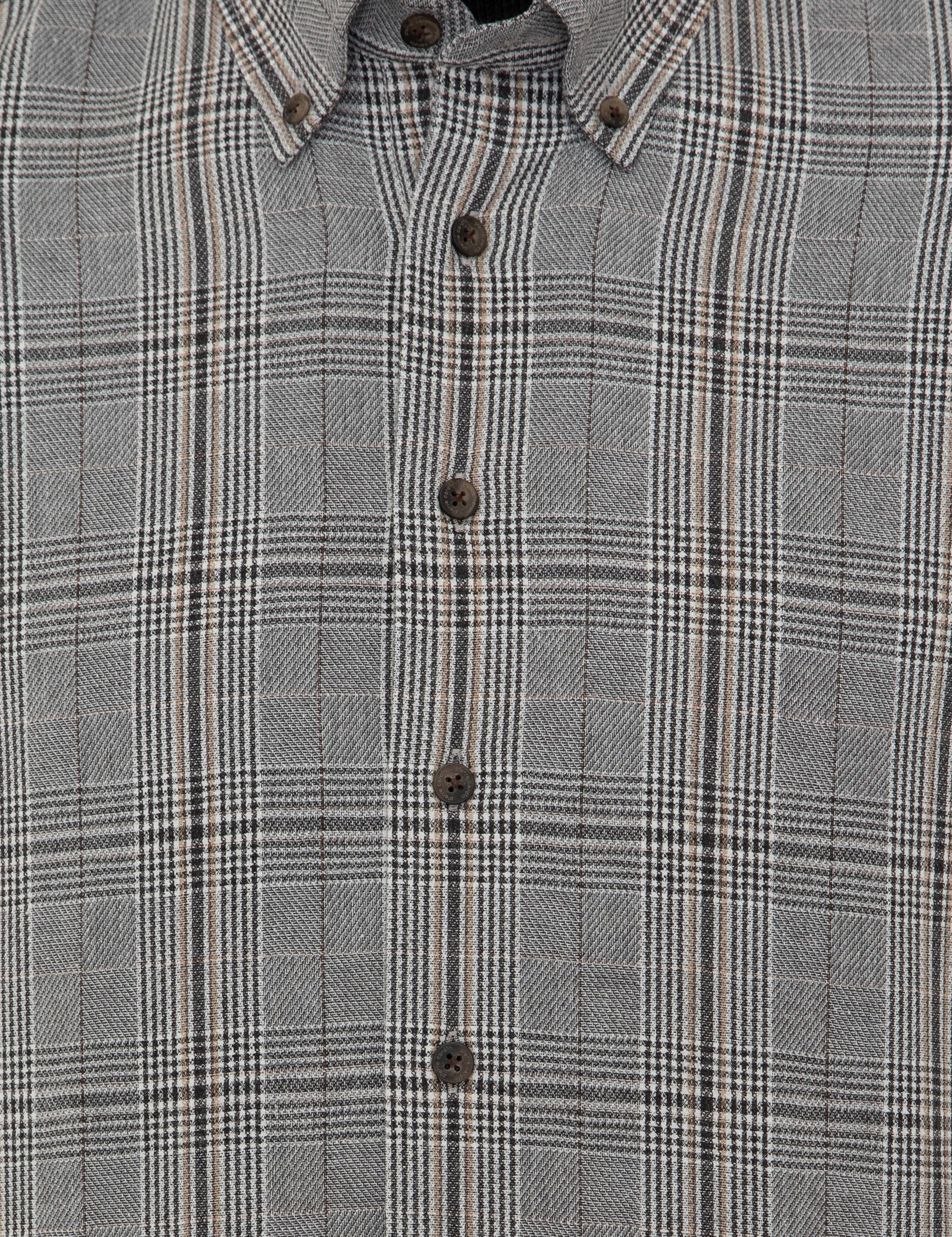 Siyah Regular Fit Uzun Kollu Gömlek - Image 5