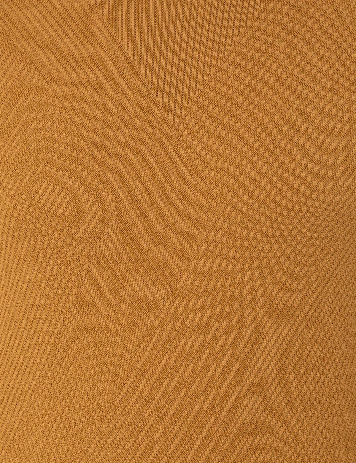 Hardal Slim Fit Yarım Balıkçı Yaka Triko Kazak - 50241413034