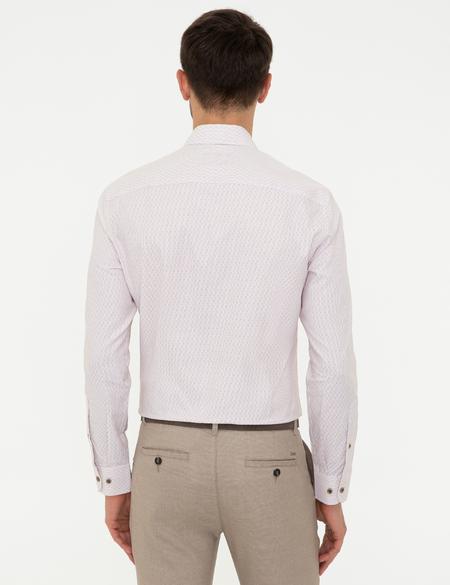 Açık Kahverengi Slim Fit Uzun Kollu Gömlek - 50248113001