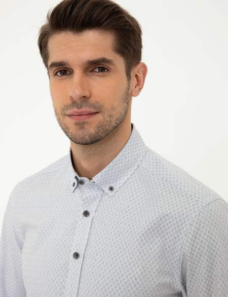 Antrasit Slim Fit Uzun Kollu Gömlek - 50248113013