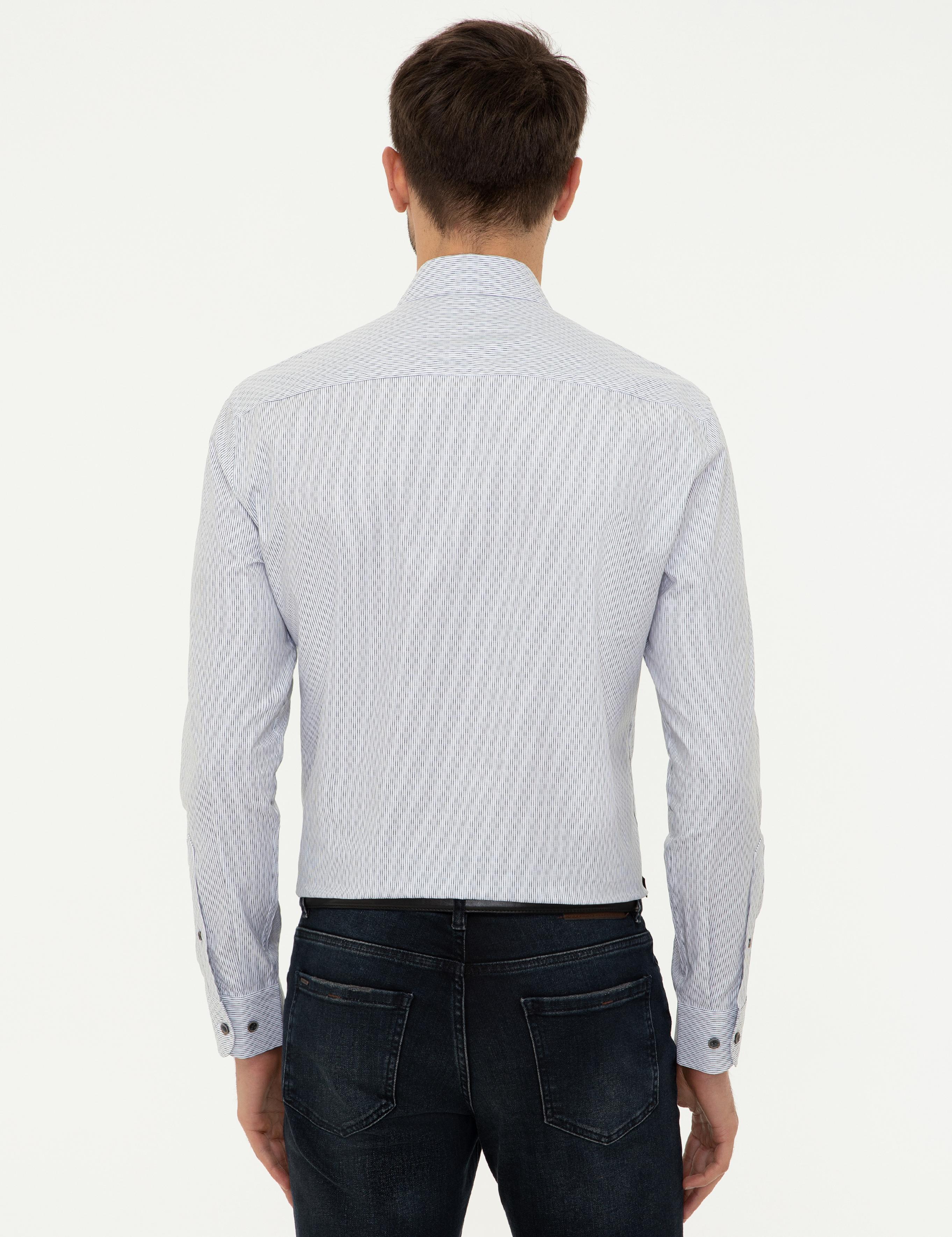 Antrasit Slim Fit Uzun Kollu Gömlek