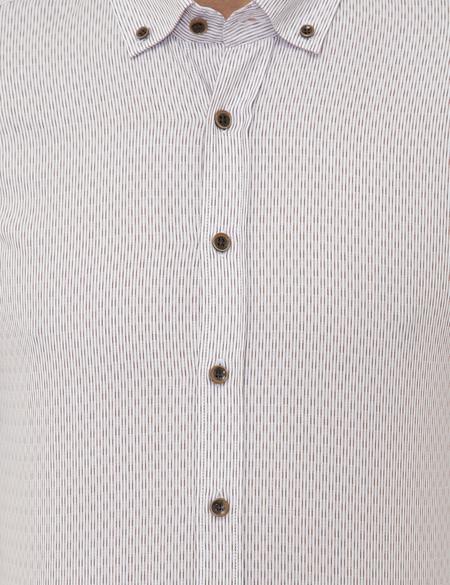 Kahverengi Slim Fit Uzun Kollu Gömlek - 50248113021