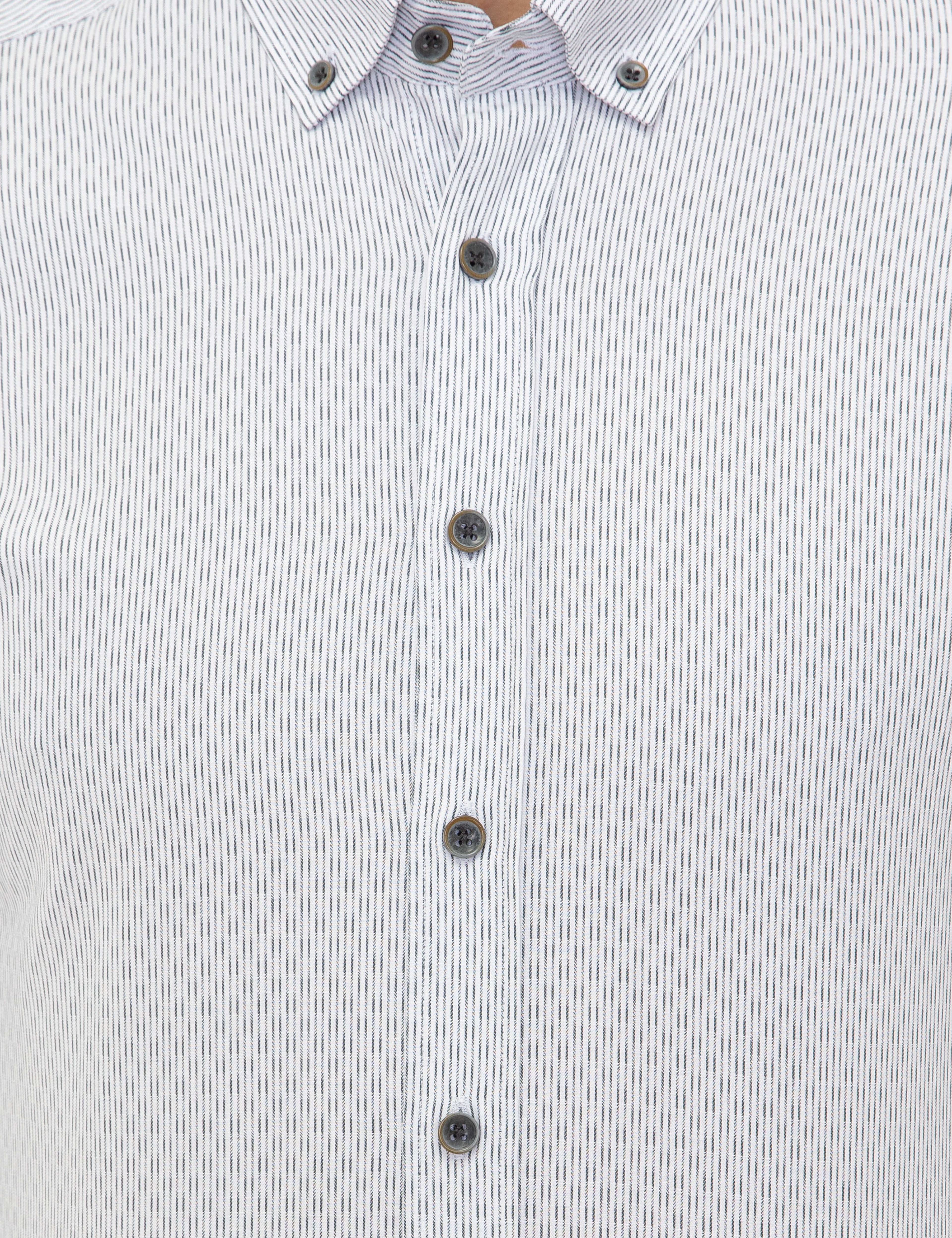 Antrasit Slim Fit Uzun Kollu Gömlek - Image 5