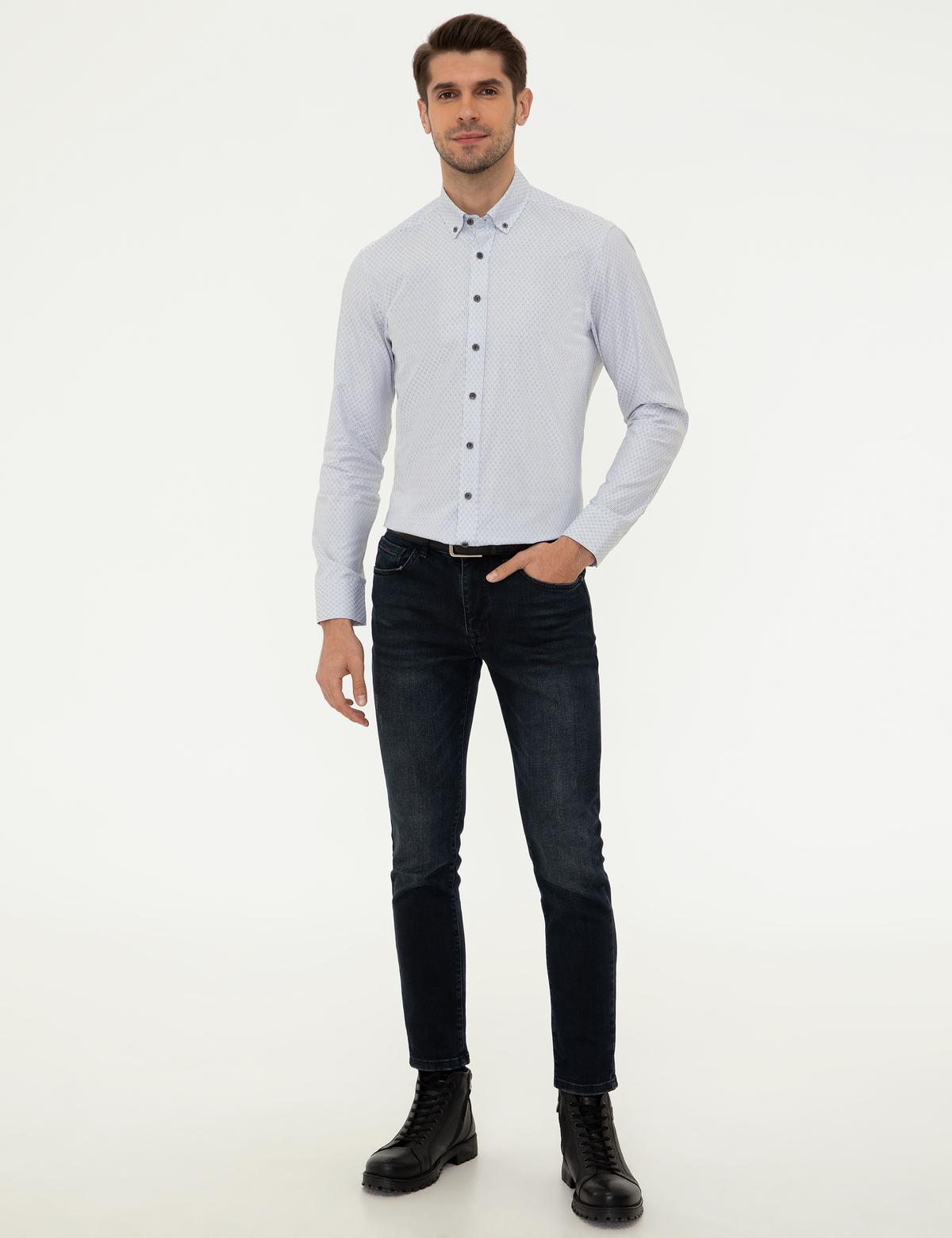 Antrasit Slim Fit Uzun Kollu Gömlek - 50248113013