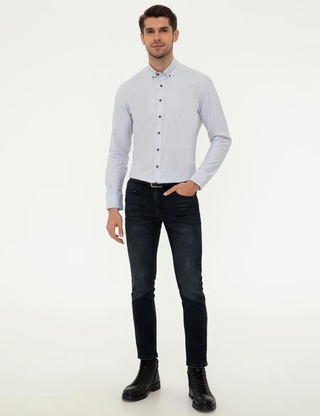 Antrasit Slim Fit Uzun Kollu Gömlek - 50248113013