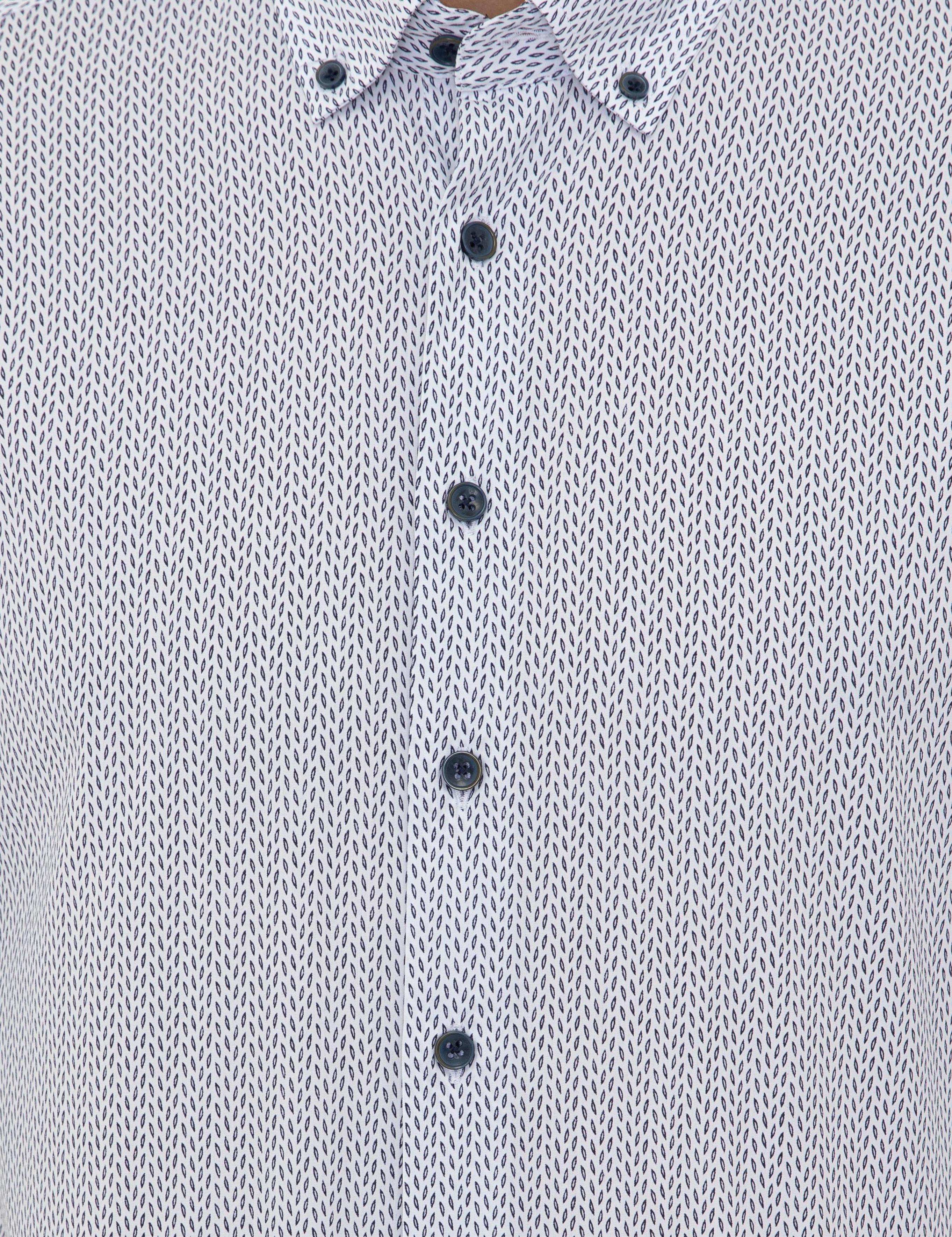 Lacivert Slim Fit Uzun Kollu Gömlek