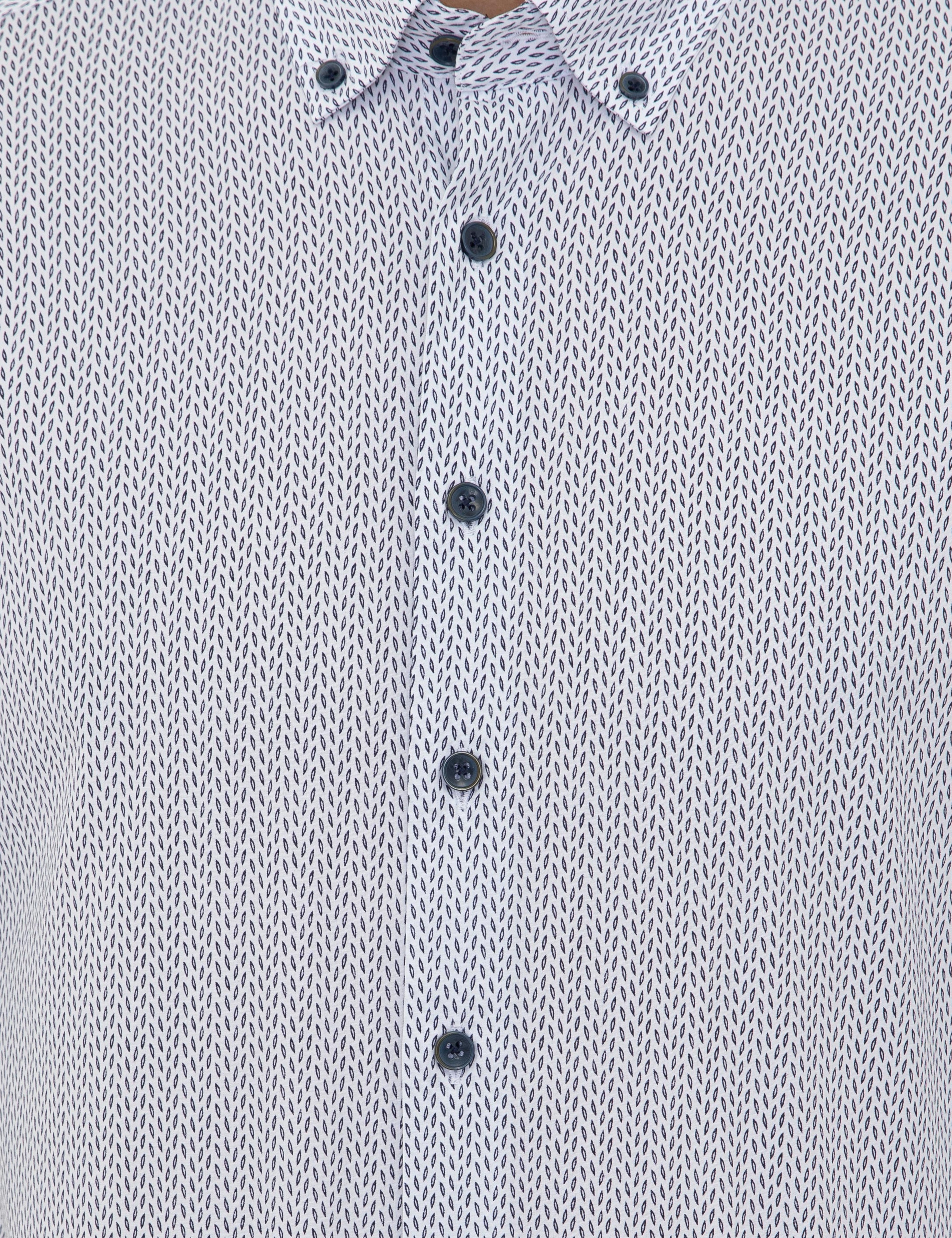 Lacivert Slim Fit Uzun Kollu Gömlek - Image 5